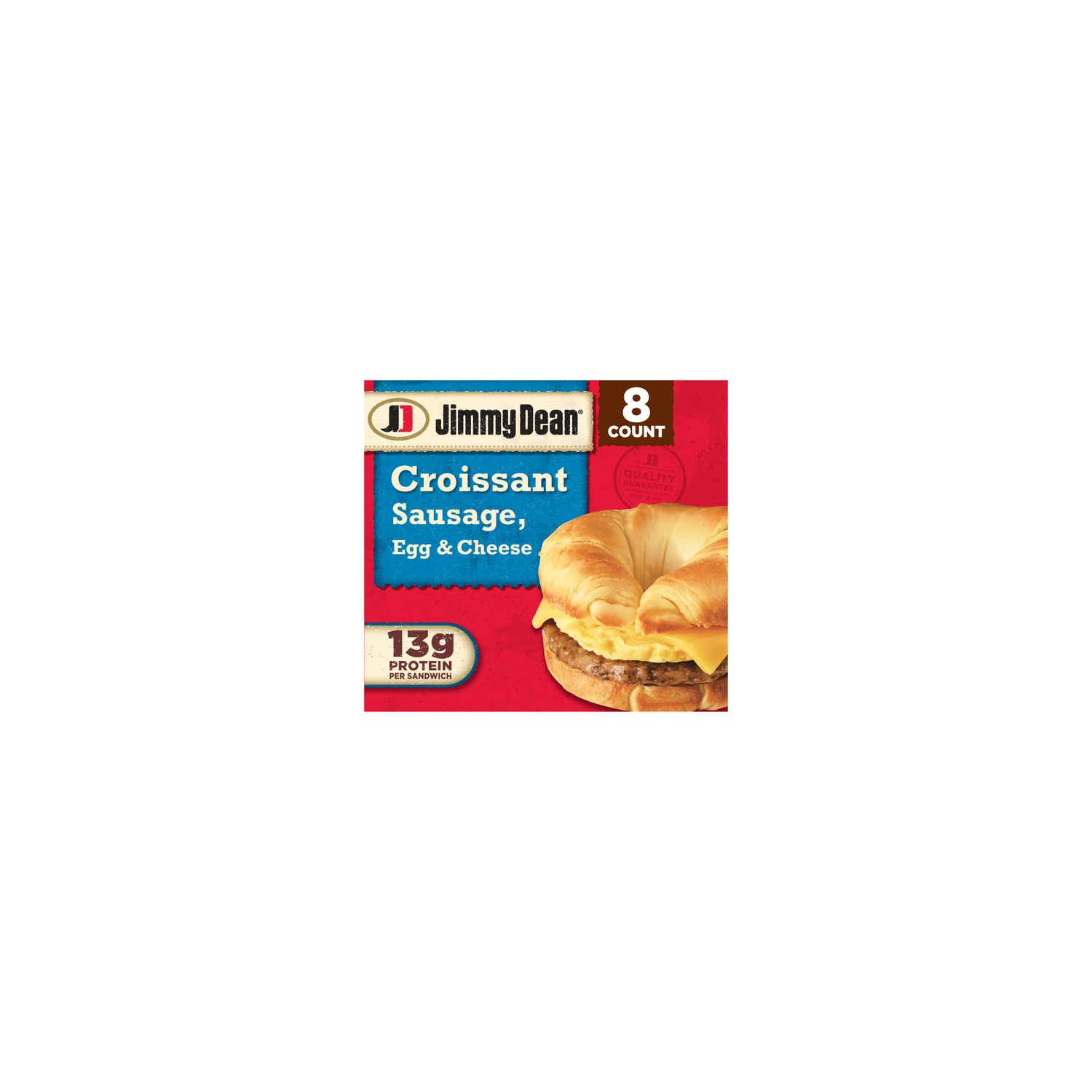Jimmy Dean Croissant Breakfast Sandwiches With Sausage, Egg, And Cheese, Frozen - 36 Ounce Image 1 of 4