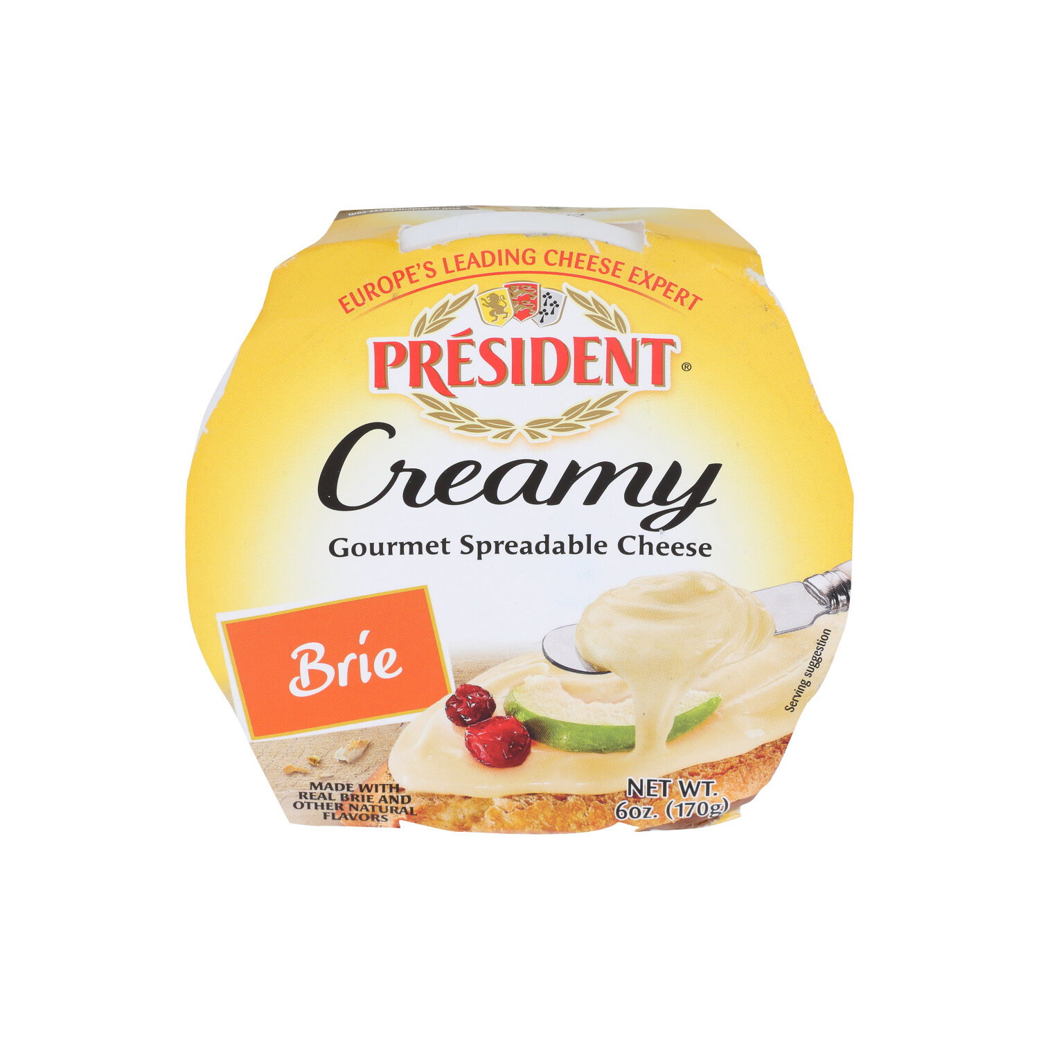 President Cheese Spread Creamy Brie - 6 Ounce Image 1 of 4