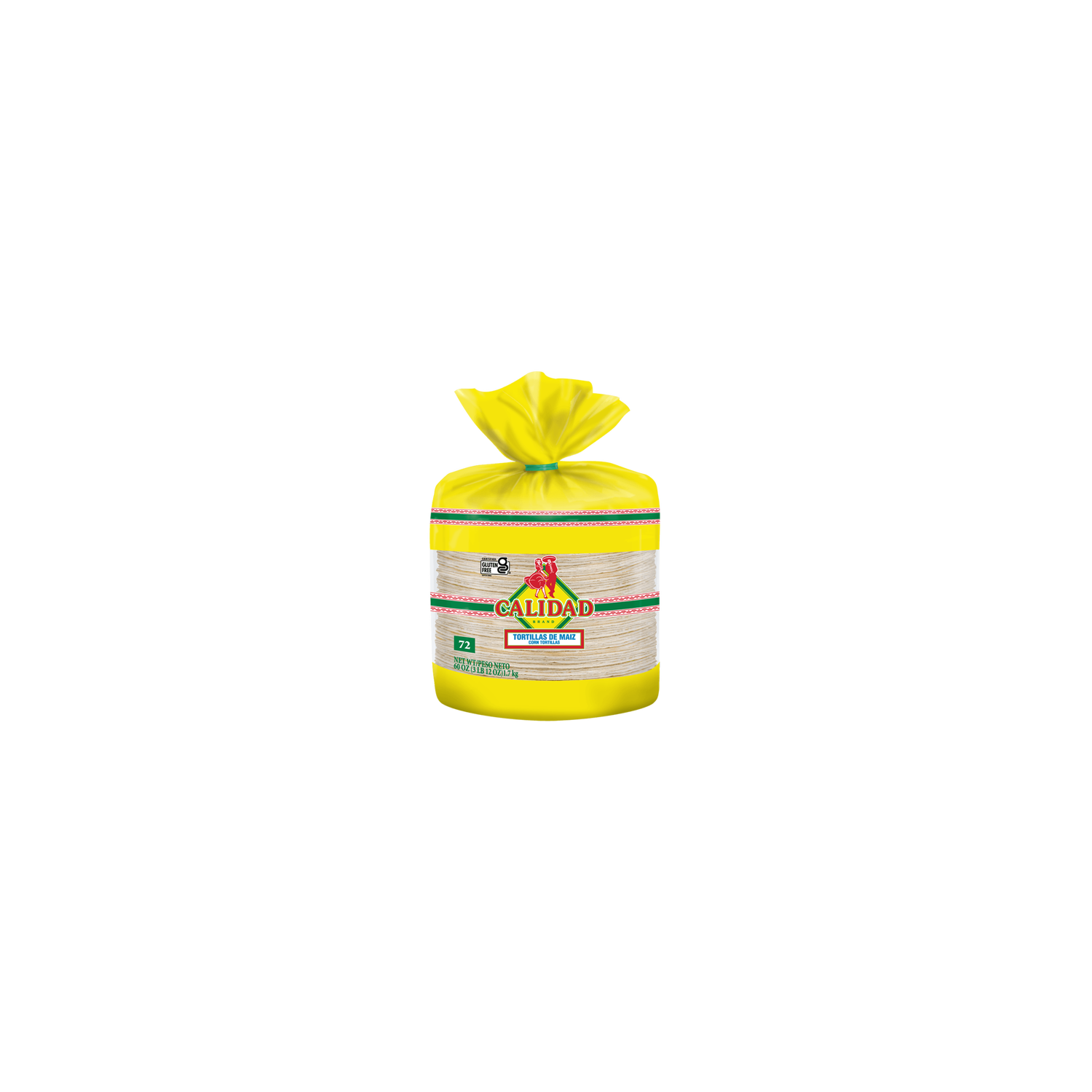 Calidad White Corn Tortillas - 72 Ounce