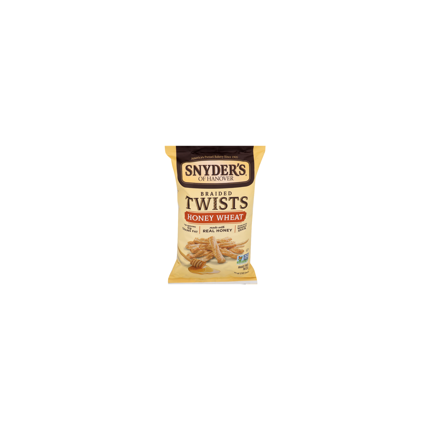 SNYDER's Of Hanover Honey Wheat Braided Twists Pretzels - 12 Ounce Image 1 of 4