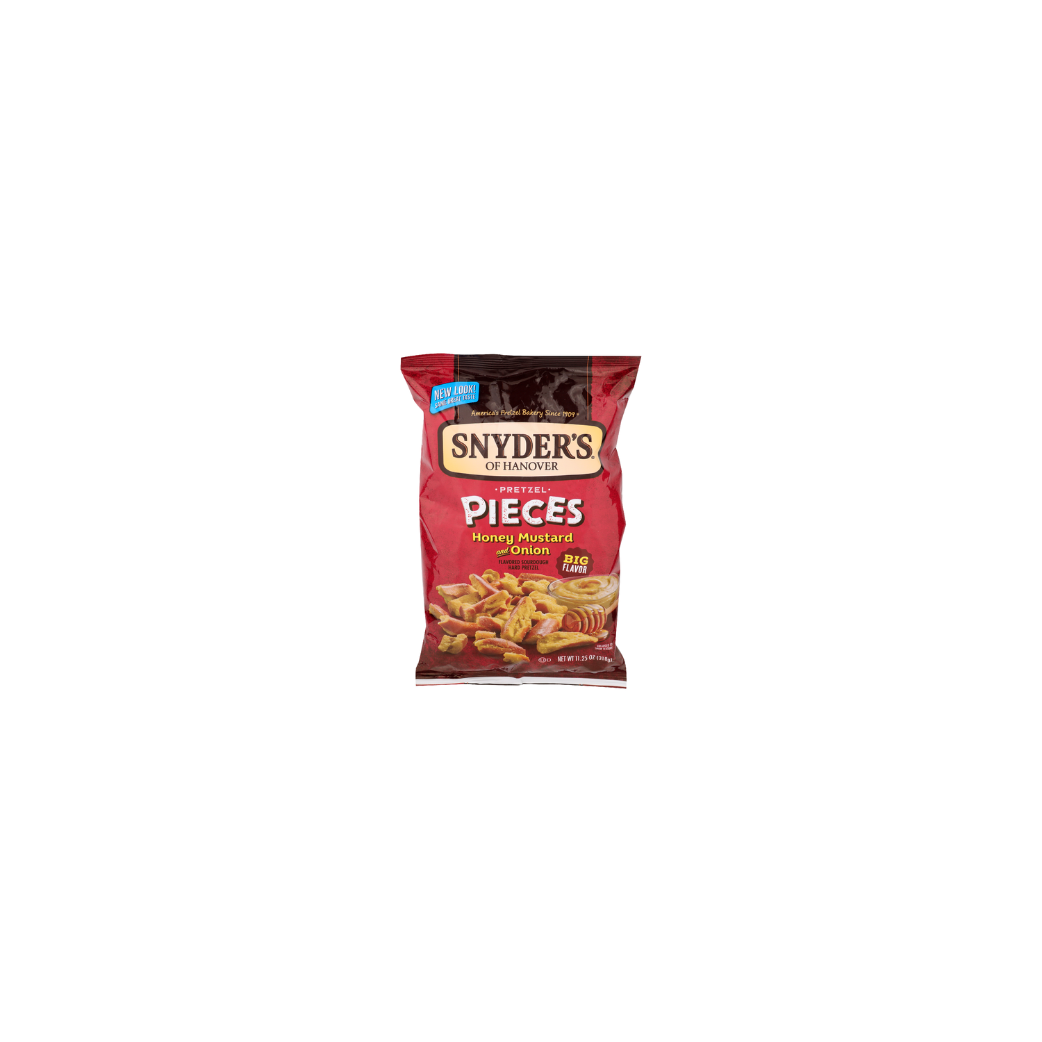 snyder's honey mustard & onion pretzel pieces 22 oz
