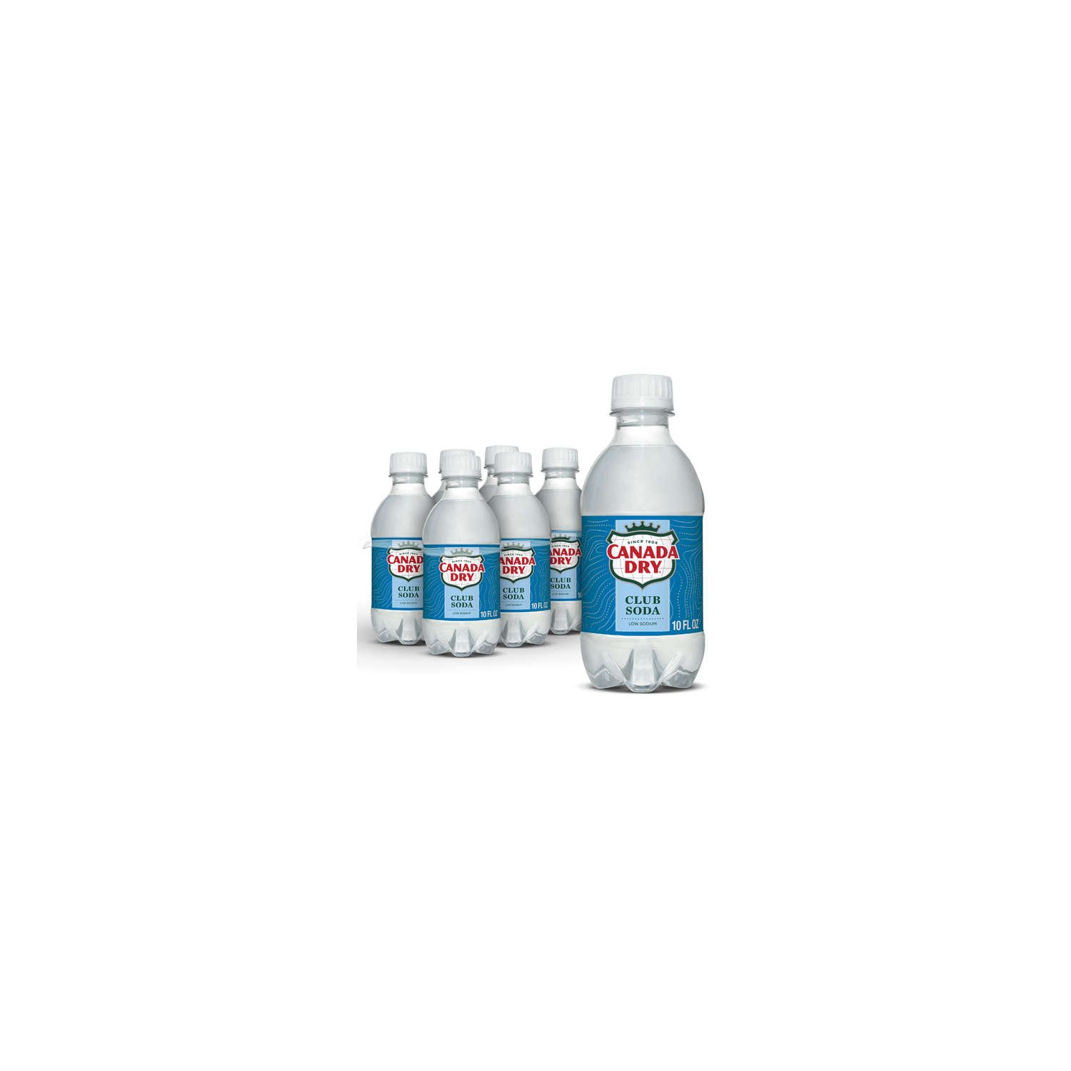 Canada Dry Club Soda Plastic - 1.667 Fluid Ounce - 6 Count Image 1 of 3