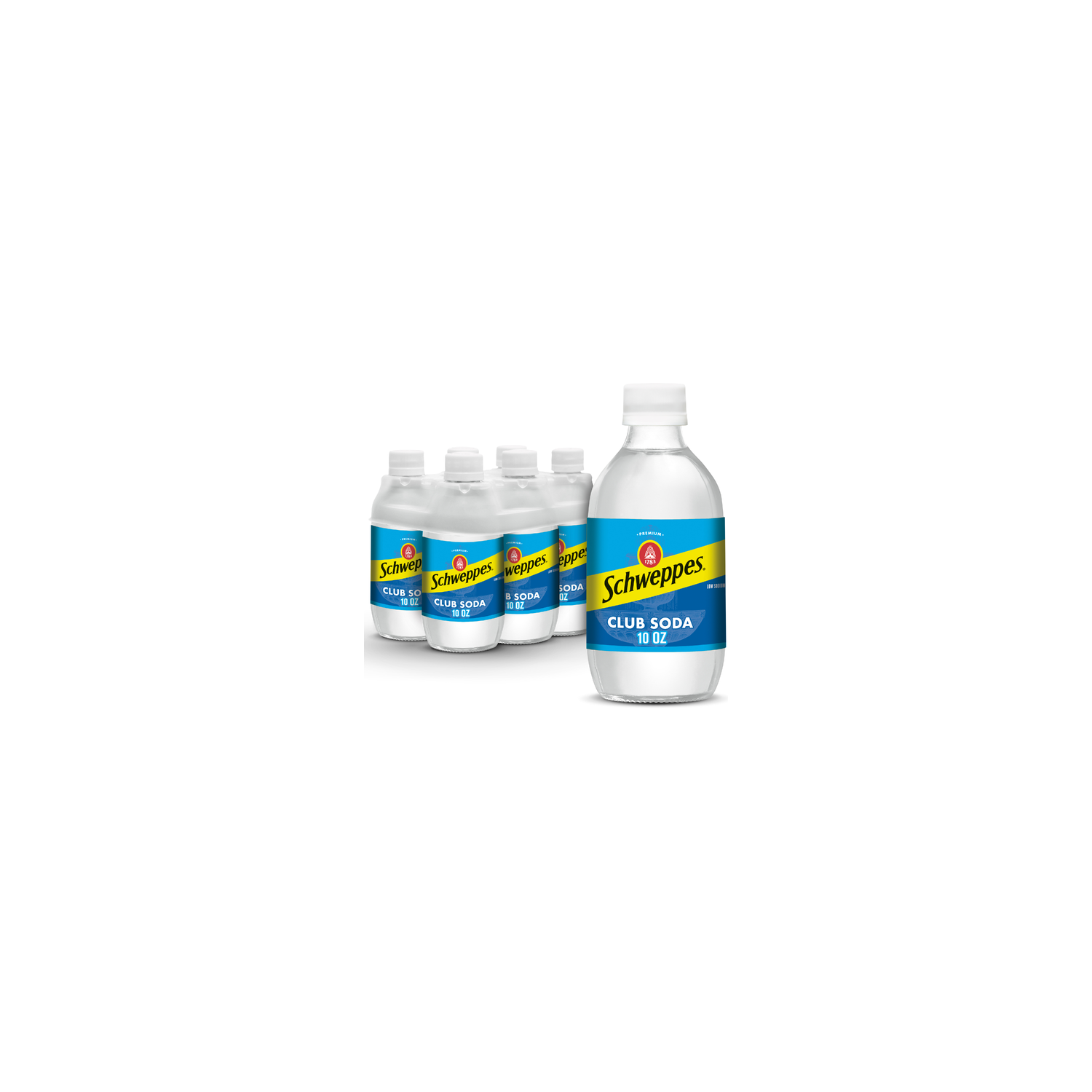 Schweppes Club Soda - 1.667 Fluid Ounce - 6 Count Image 1 of 3