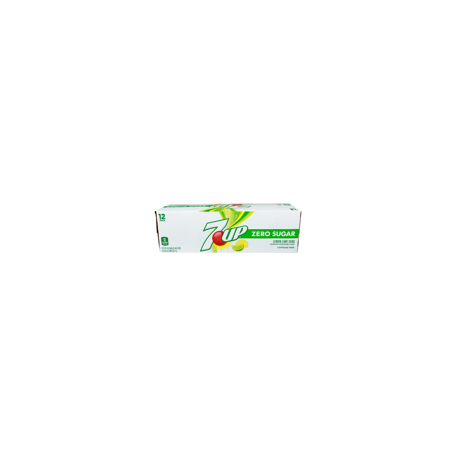 7 Up Lemon Lime Zero Sugar - 12 Fluid Ounce - 12 Count Image 1 of 4