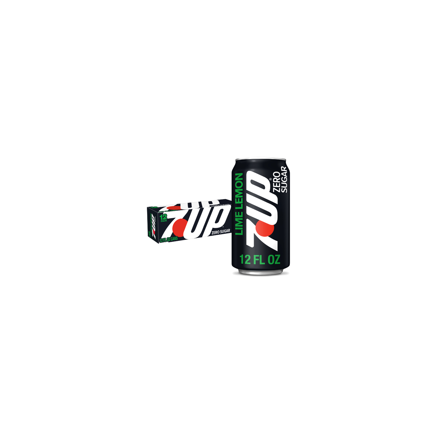 7UP Zero Sugar Lime Lemon Soda - 12 Fluid Ounce Image 1 of 3