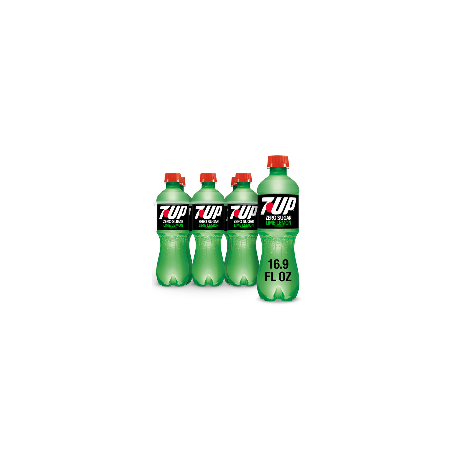 7UP Zero Sugar Lime Lemon Soda - 0.083 Liter - 6 Count Image 1 of 3