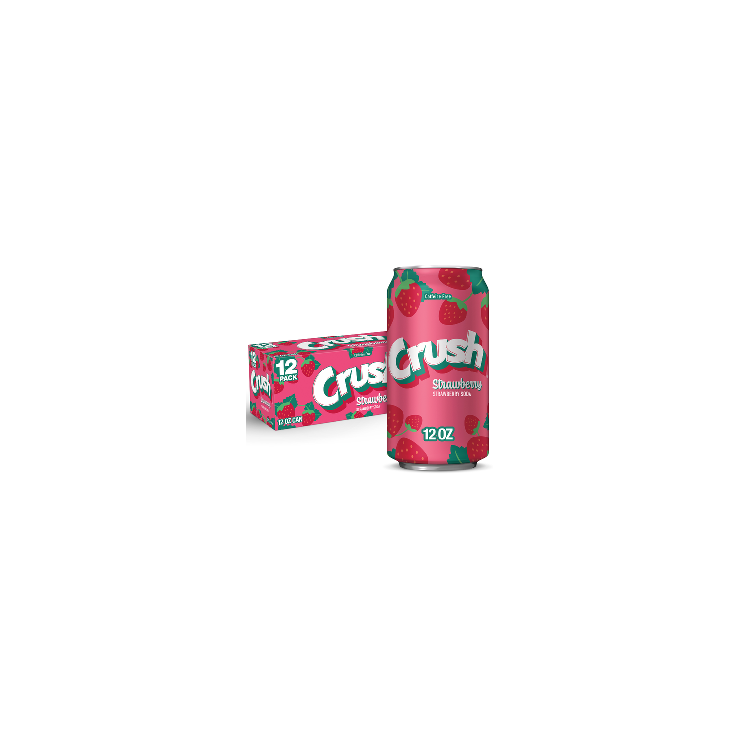 Crush Strawberry Soda - 12 Fluid Ounce Image 1 of 3