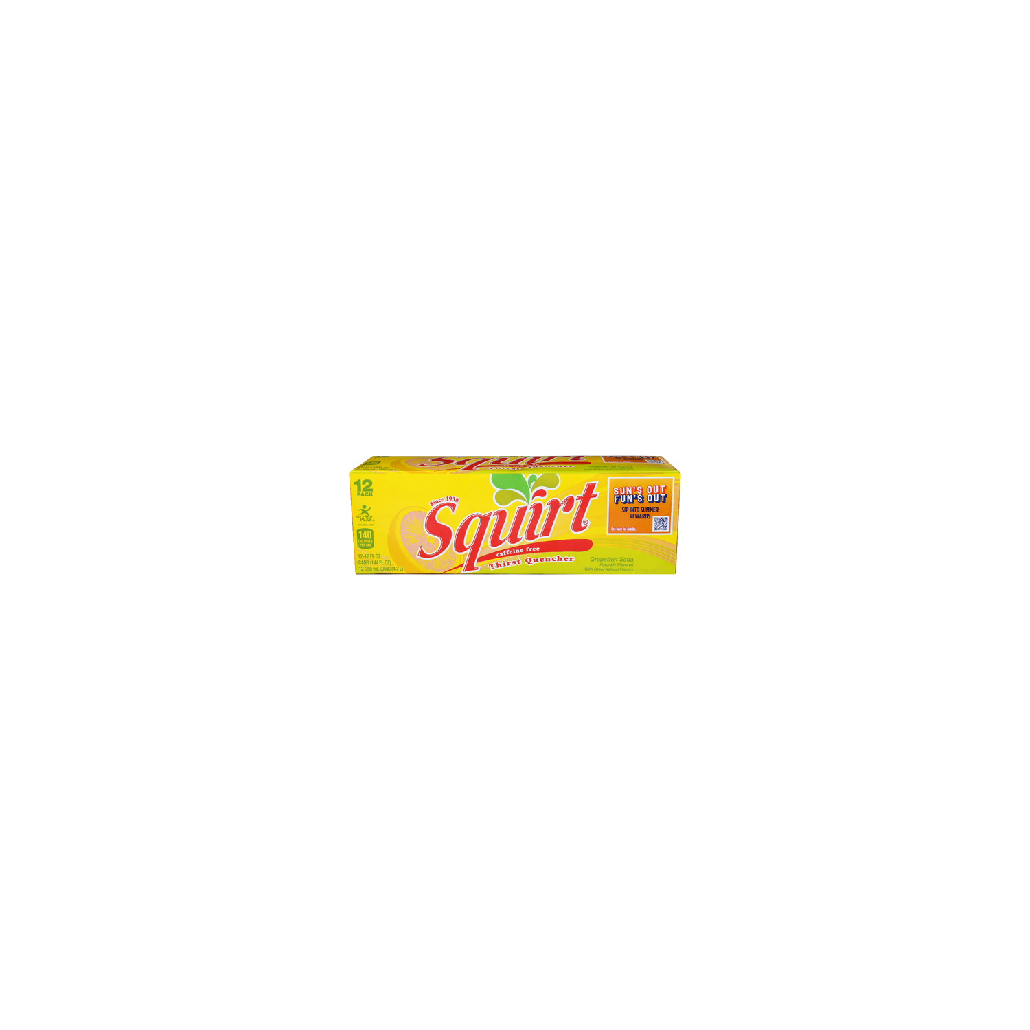 Squirt Grapefruit Soda Caffeine Free - 12 Fluid Ounce - 12 Count Image 1 of 4