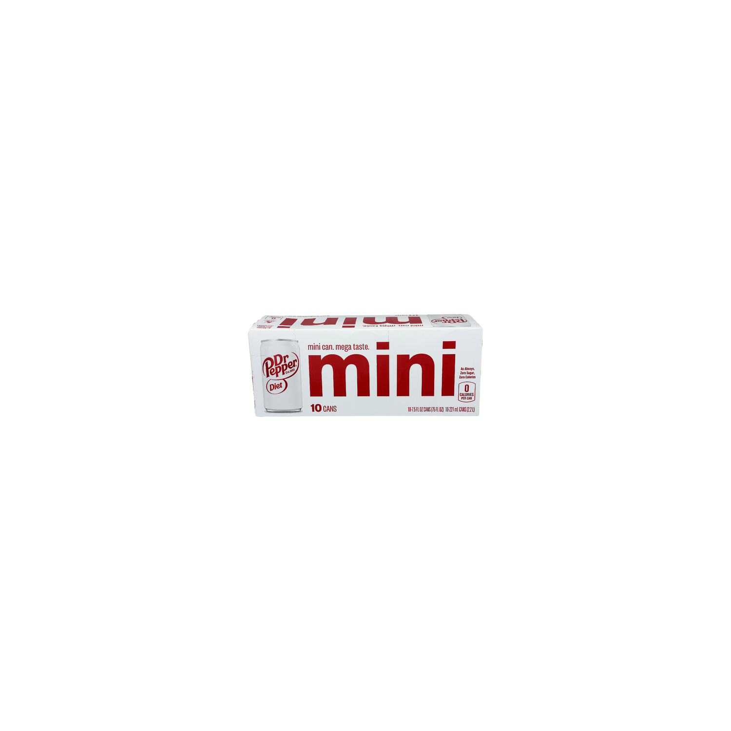 Dr Pepper Diet Mini - 7.5 Fluid Ounce - 10 Count Image 1 of 4
