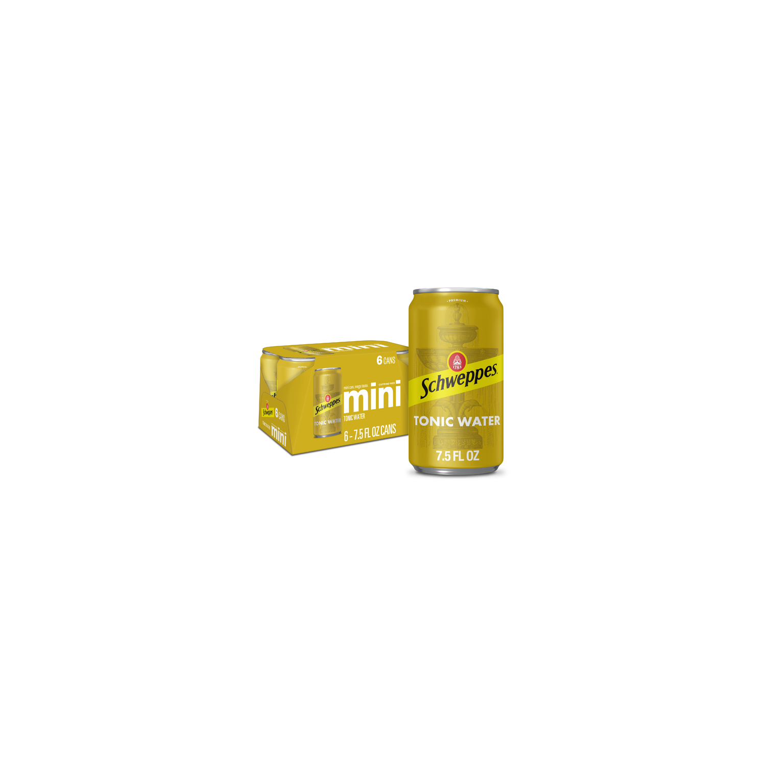 Schweppes Tonic Water Mini - 1.25 Fluid Ounce - 6 Count Image 1 of 3