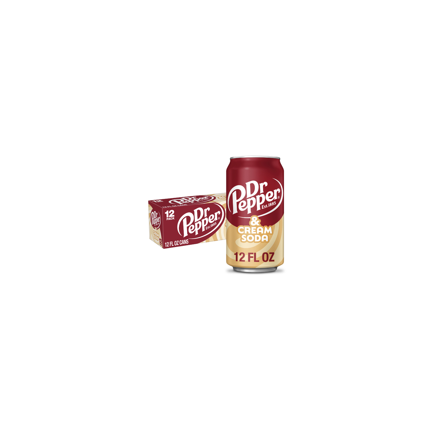 Dr Pepper And Cream Soda - 12 Fluid Ounce Image 1 of 3