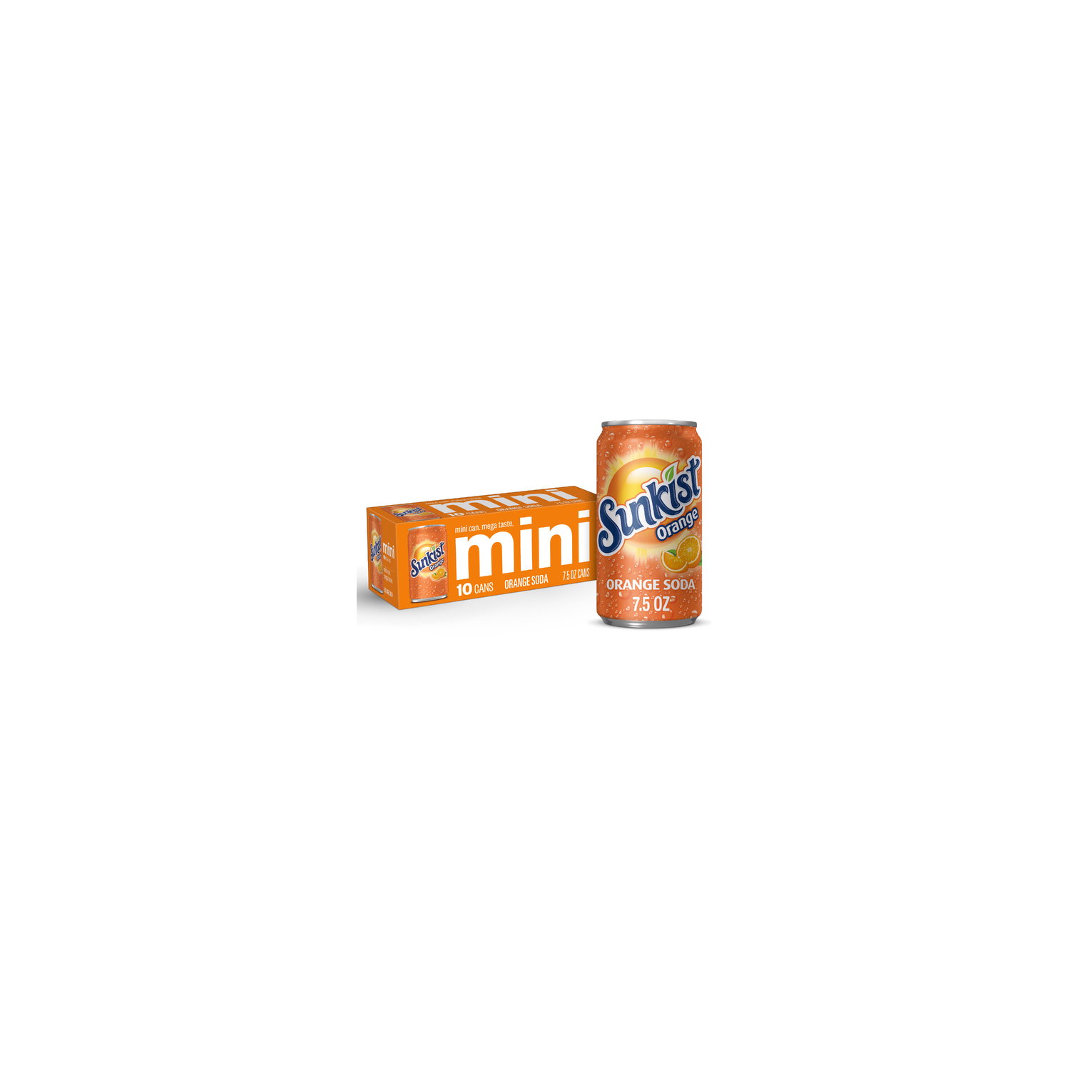 Sunkist Orange Soda Mini - 0.75 Fluid Ounce - 10 Count Image 1 of 3
