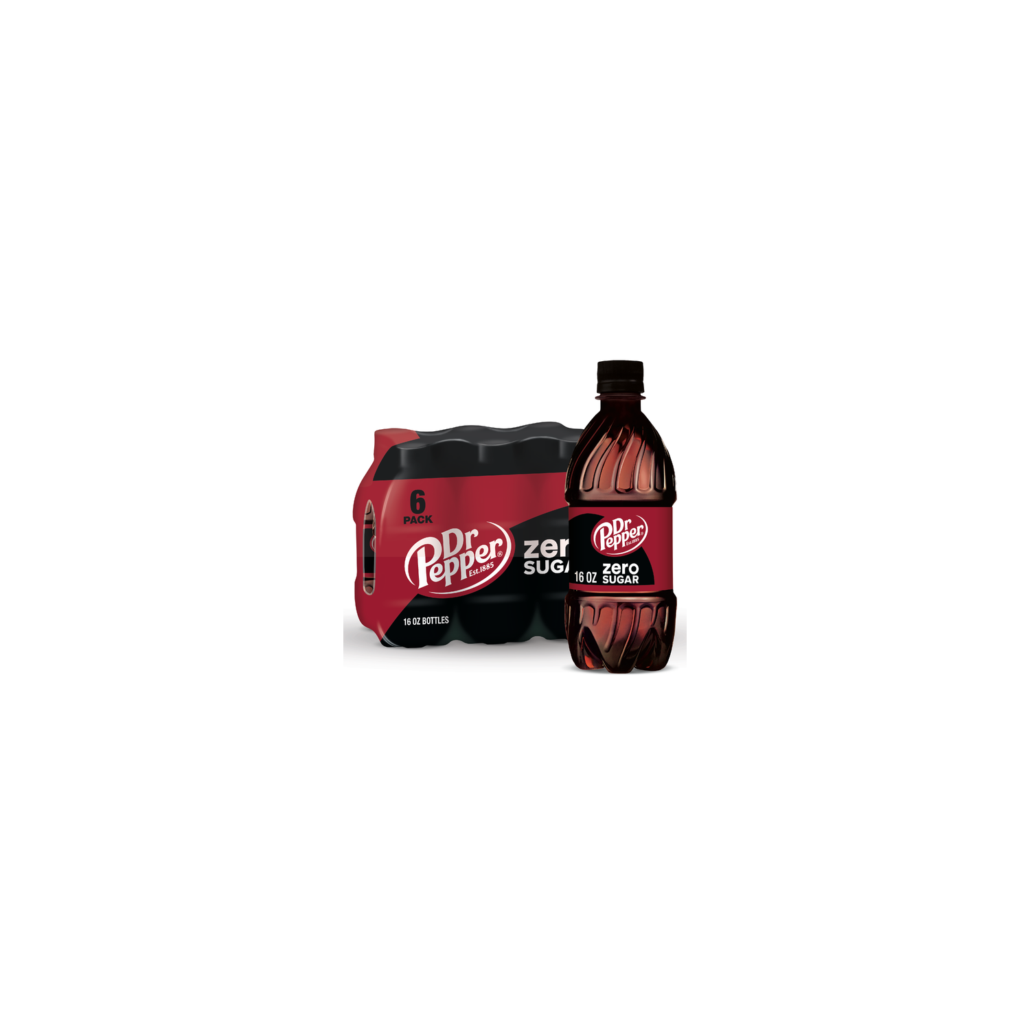 Dr Pepper Zero Sugar Soda - 2.667 Fluid Ounce - 6 Count Image 1 of 3