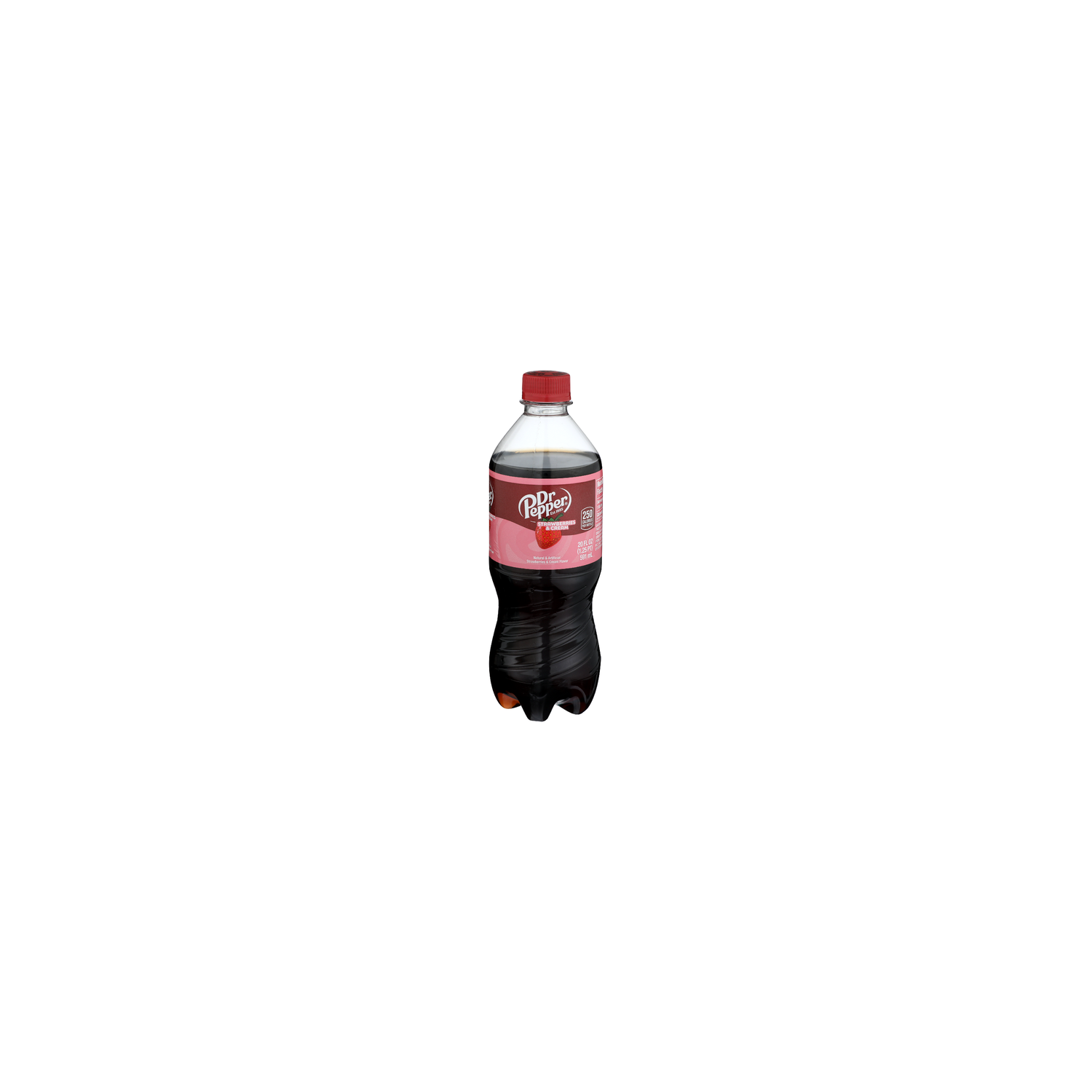 Dr. Pepper Strawberries & Cream Soda Soft Drink - 20 Fluid Ounce Image 1 of 4