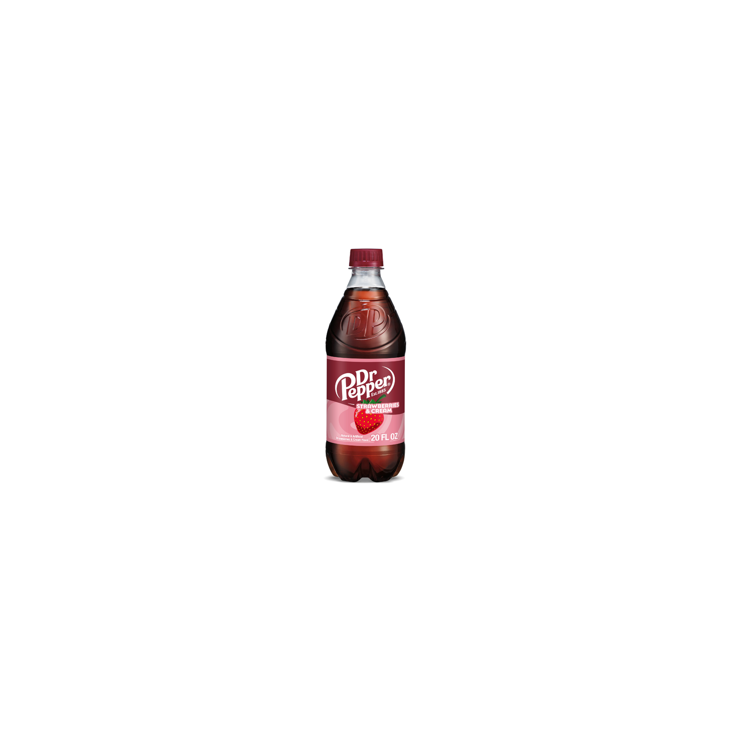 Dr Pepper Strawberries And Cream Soda - 20 Fluid Ounce Image 1 of 3
