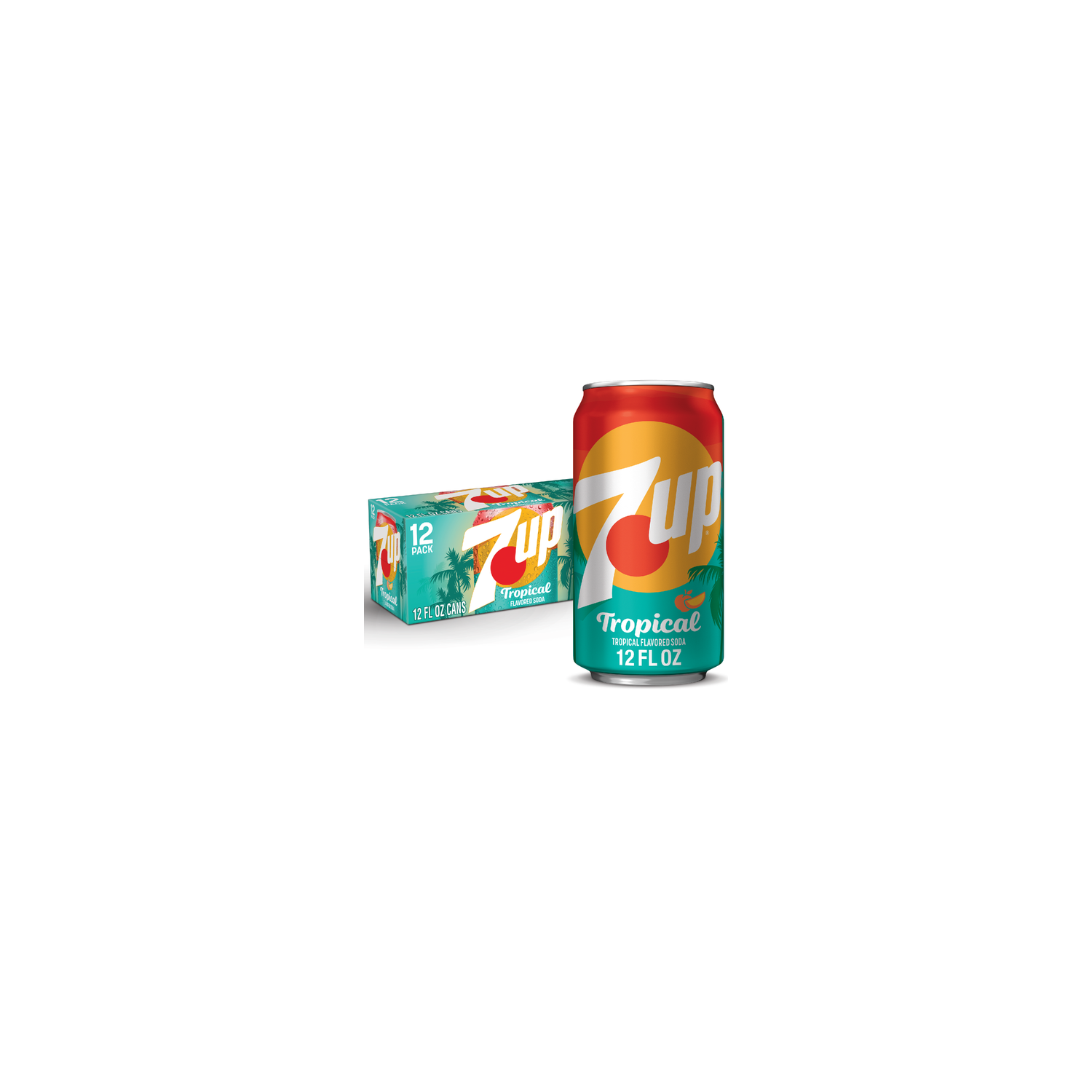 7UP Tropical Soda - 12 Fluid Ounce Image 1 of 3