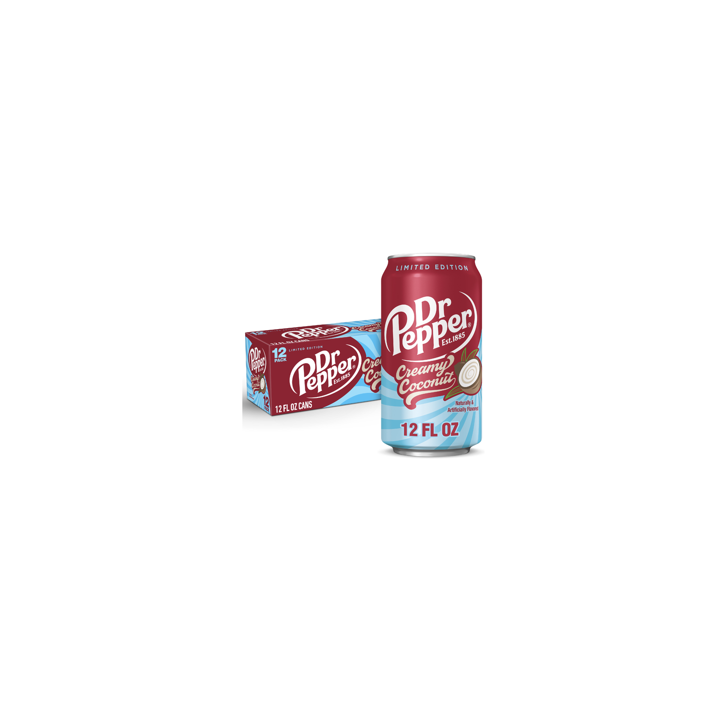 Dr Pepper Creamy Coconut Soda - 12 Fluid Ounce Image 1 of 3