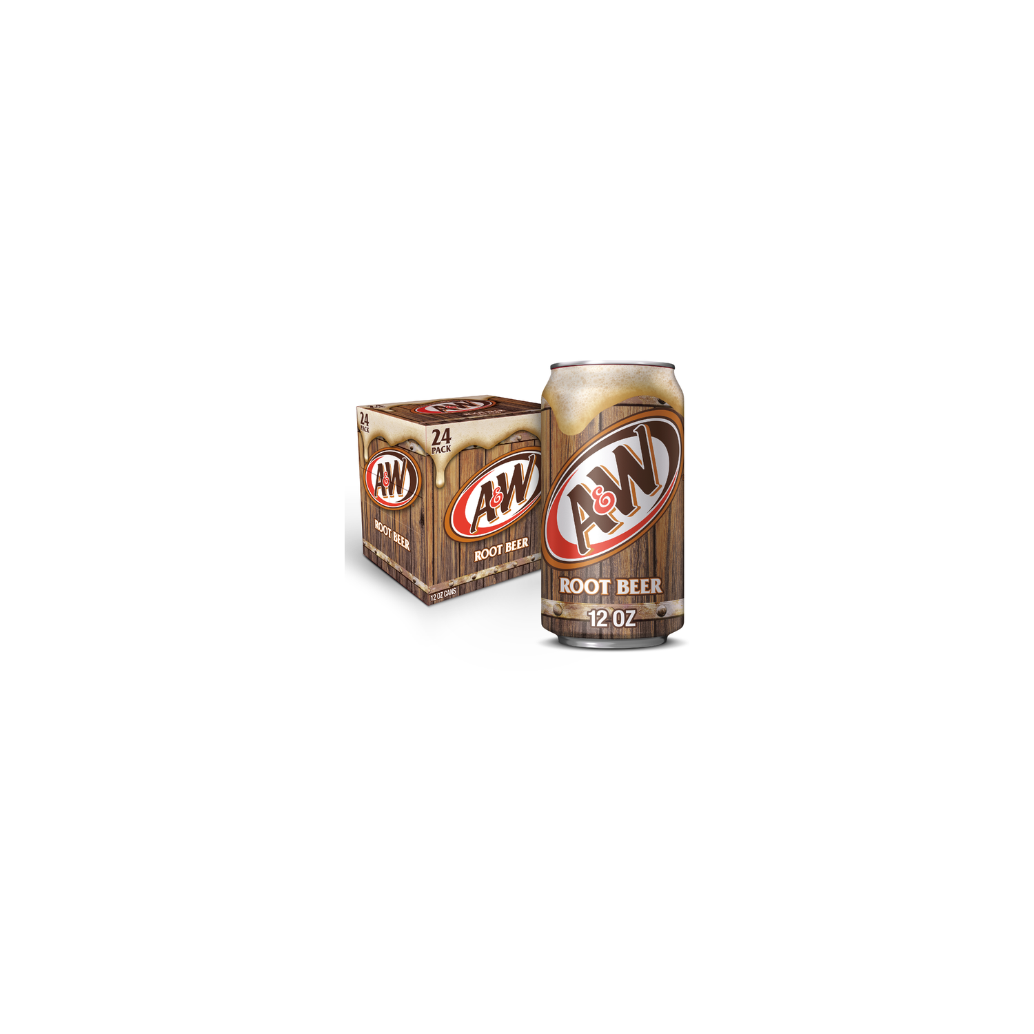 A&W Root Beer Soda - 0.5 Fluid Ounce - 24 Count Image 1 of 3