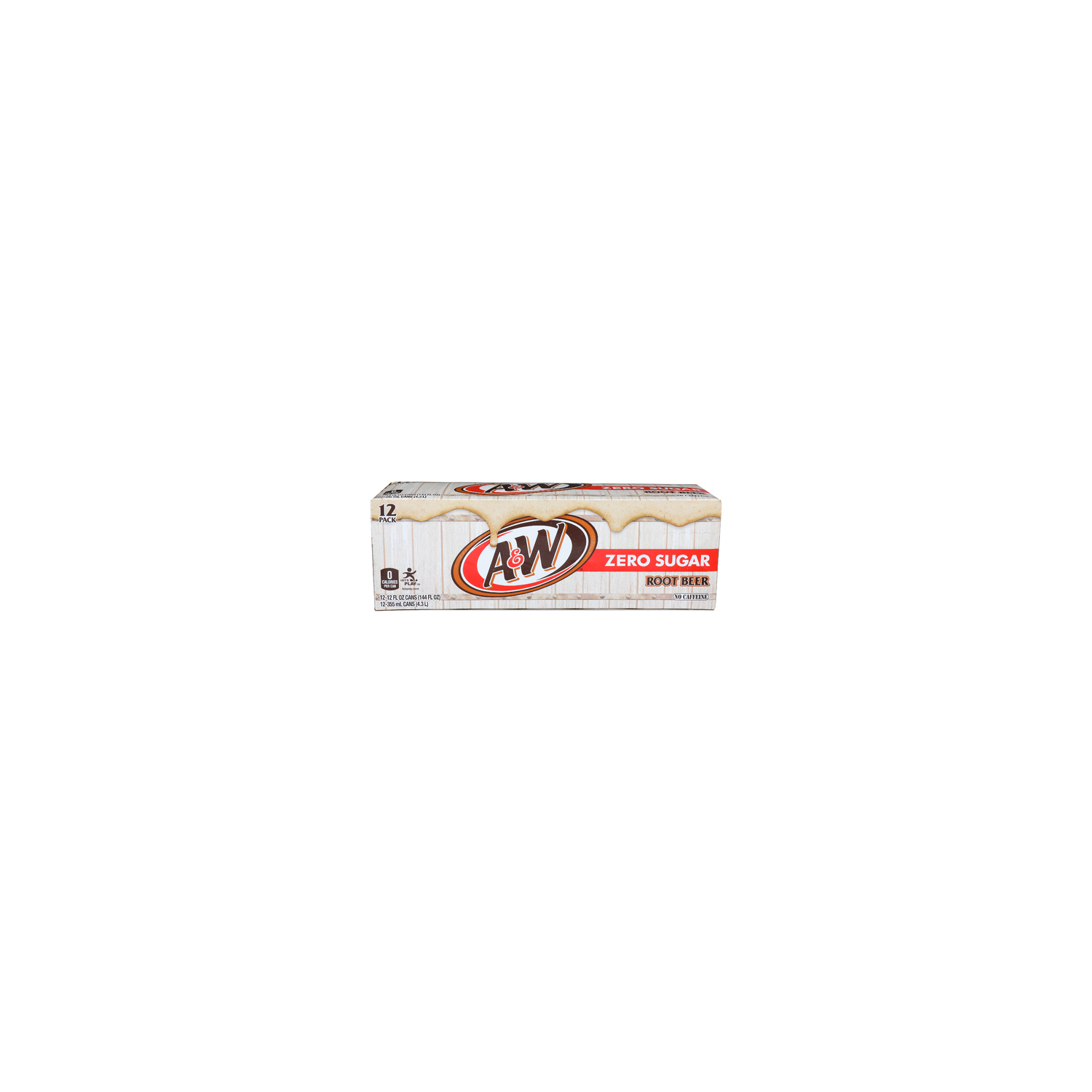 A&W Zero Sugar Root Beer - 12 Fluid Ounce - 12 Count Image 1 of 4