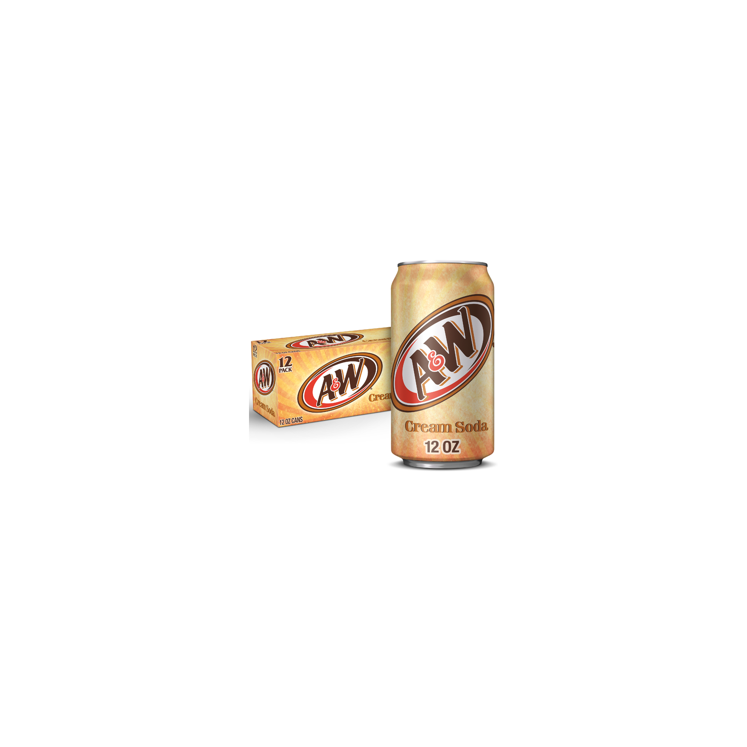 A&W Cream Soda - 12 Fluid Ounce Image 1 of 3