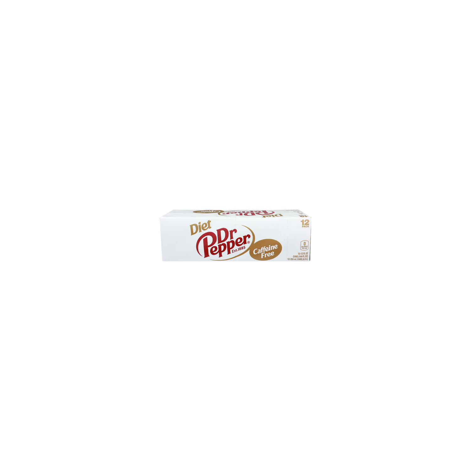 Dr Pepper Diet Caffeine Free - 12 Fluid Ounce - 12 Count Image 1 of 4