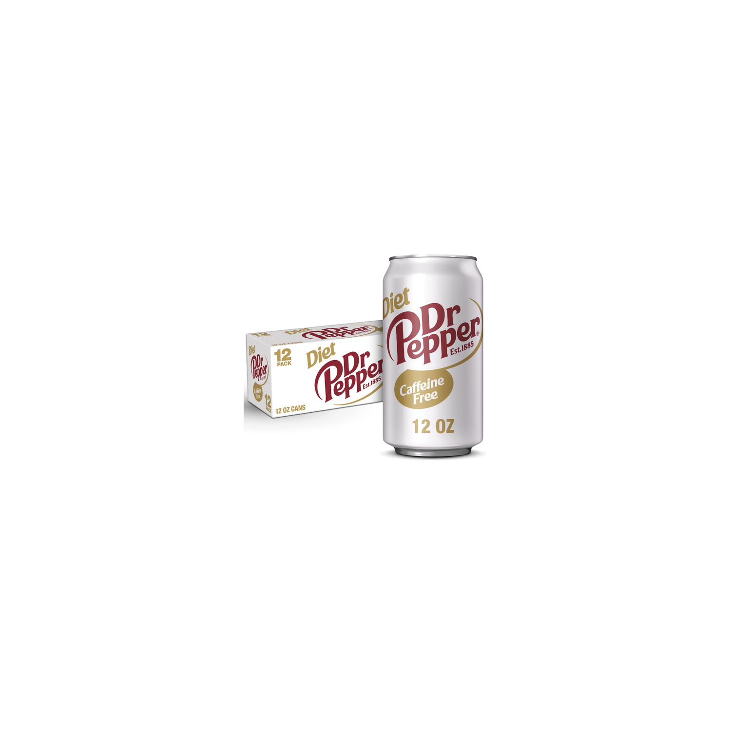 Dr Pepper Diet Caffeine Free Soda - 12 Fluid Ounce Image 1 of 3
