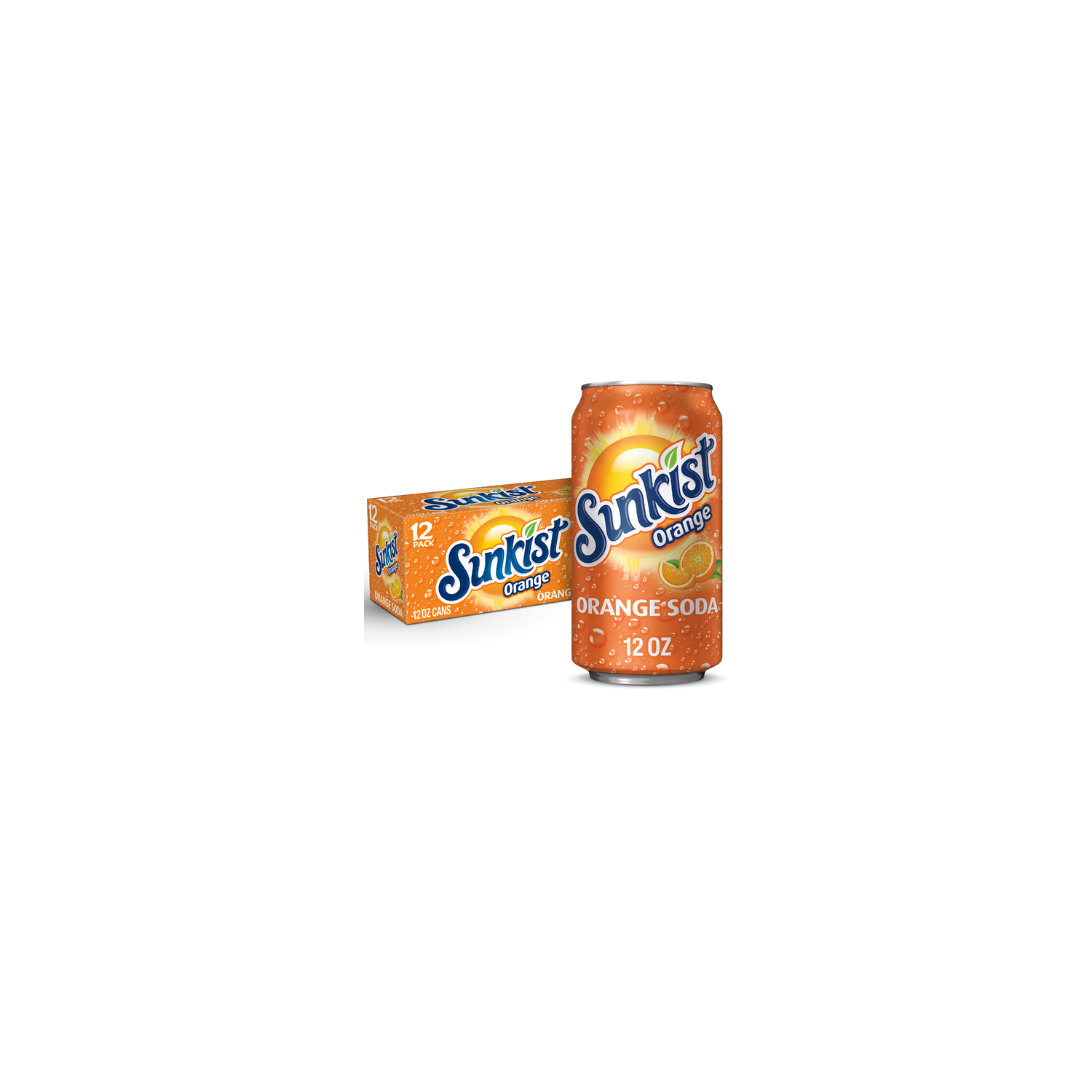 Sunkist Orange Soda - 12 Fluid Ounce Image 1 of 3