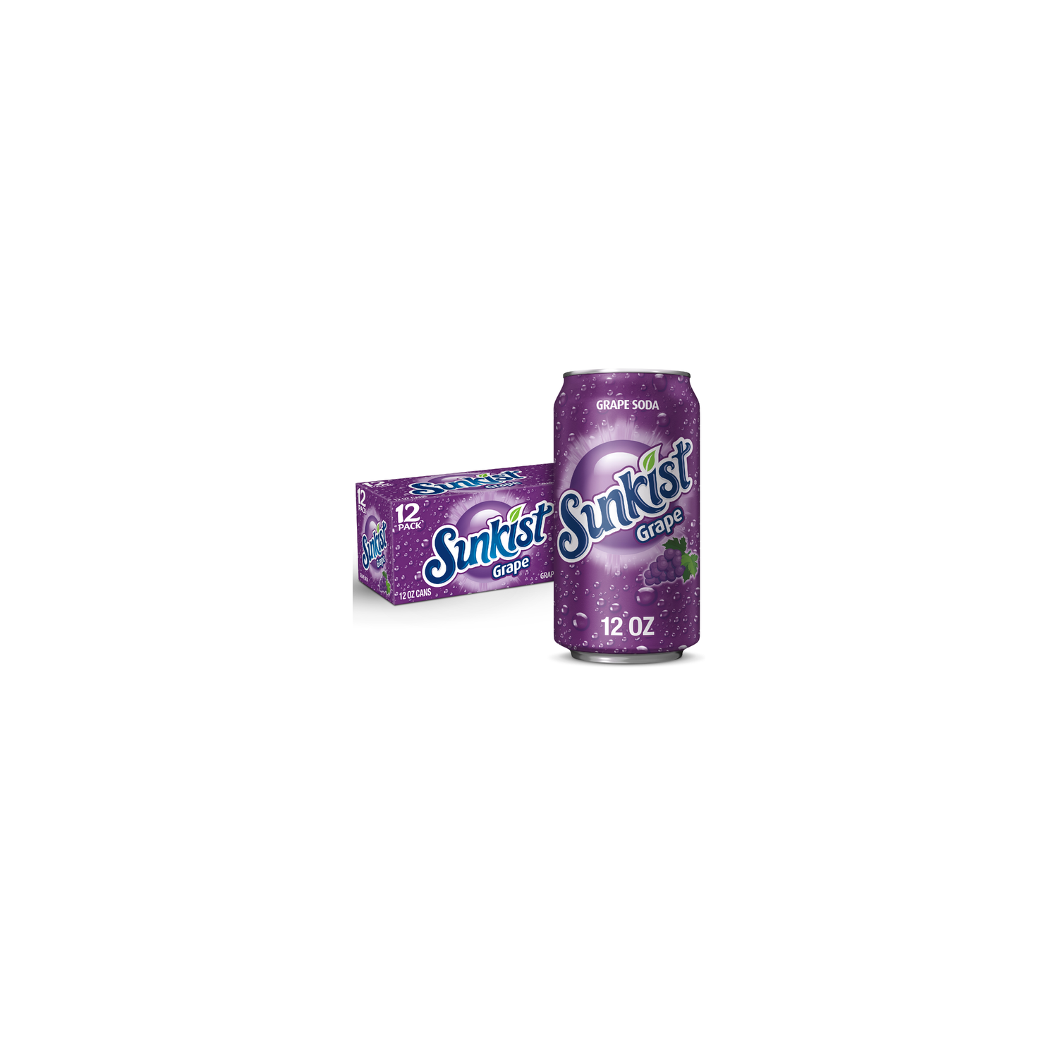 Sunkist Grape Soda - 12 Fluid Ounce Image 1 of 3