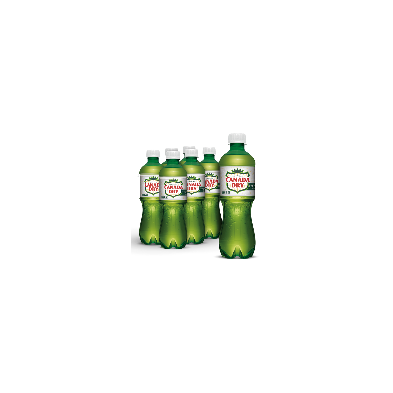 Canada Dry Zero Sugar Ginger Ale Soda - 0.083 Liter - 6 Count Image 1 of 3