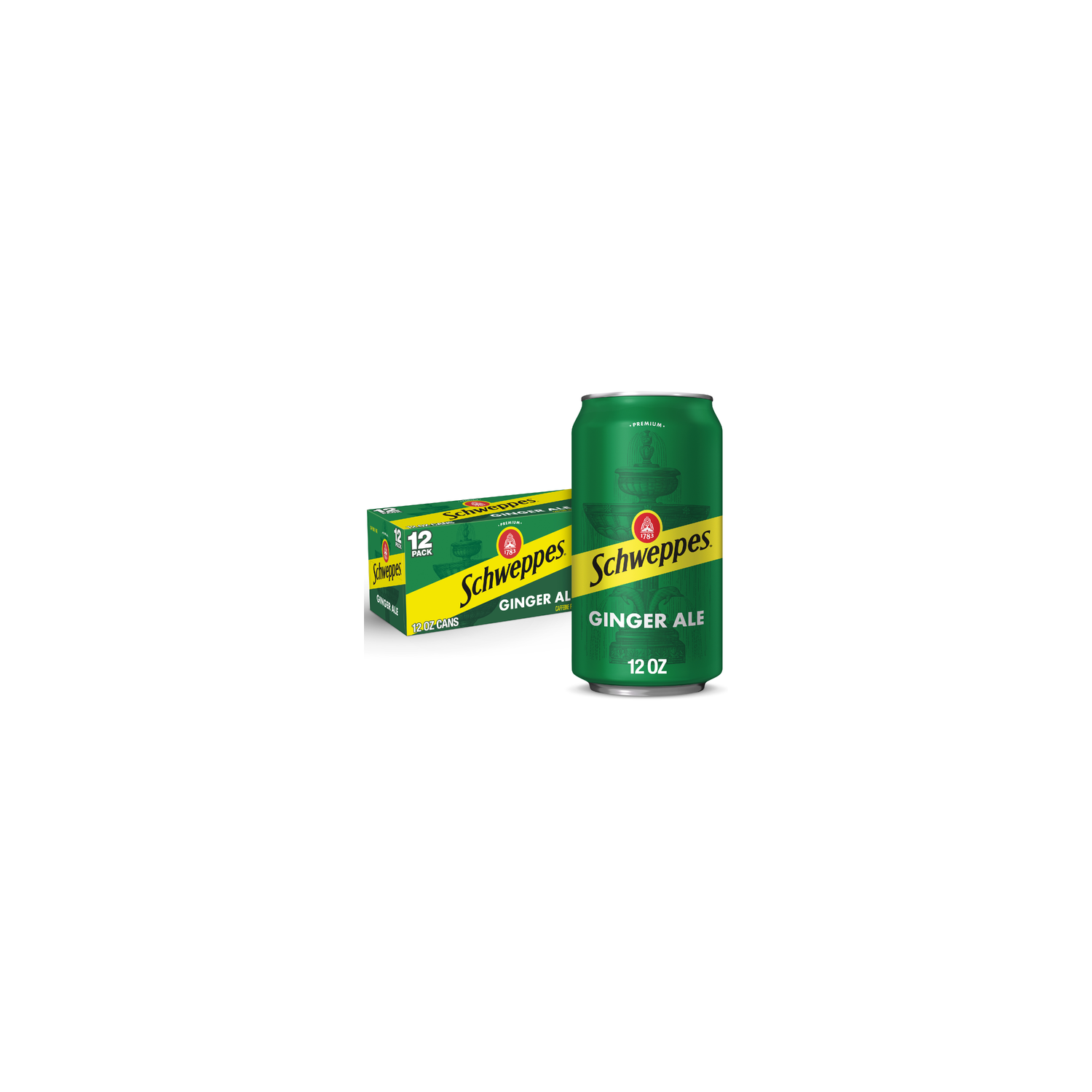 Schweppes Ginger Ale Soda - 12 Fluid Ounce Image 1 of 3