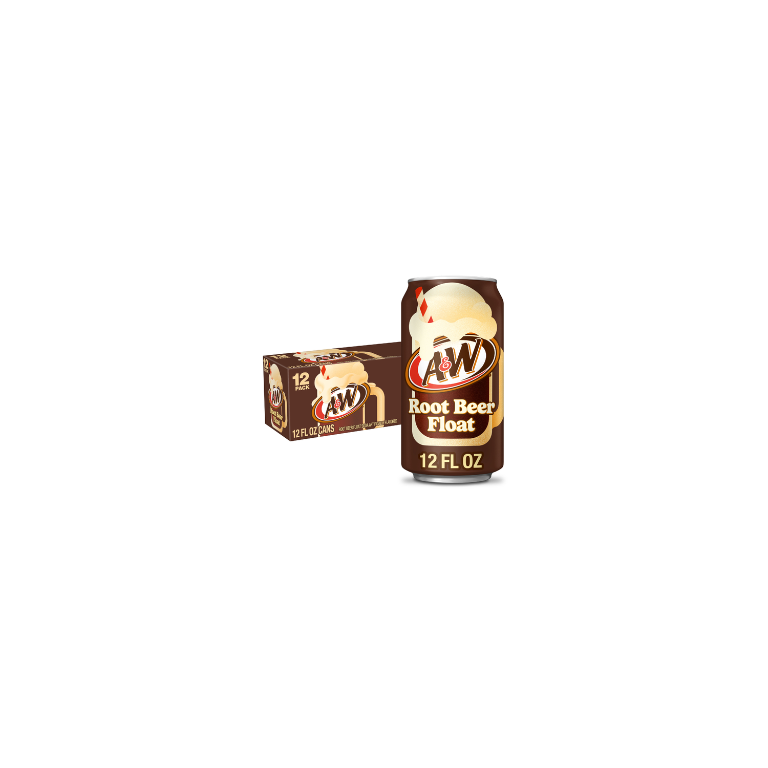 A&W Root Beer Float Soda - 12 Fluid Ounce Image 1 of 3