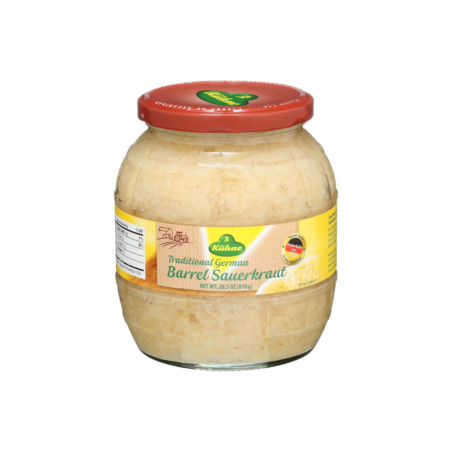 Kuhne Sauerkraut Traditional German - 28.5 Ounce Image 1 of 4