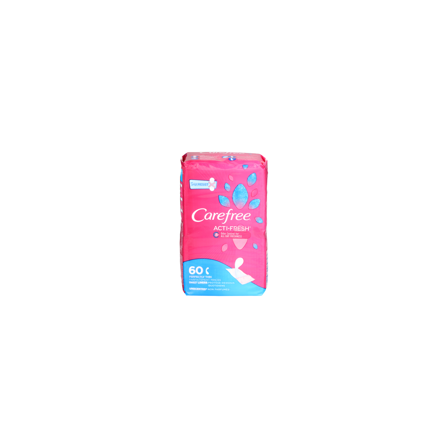 Carefree Acti-Fresh Daily Liners - 60 Count Image 1 of 3