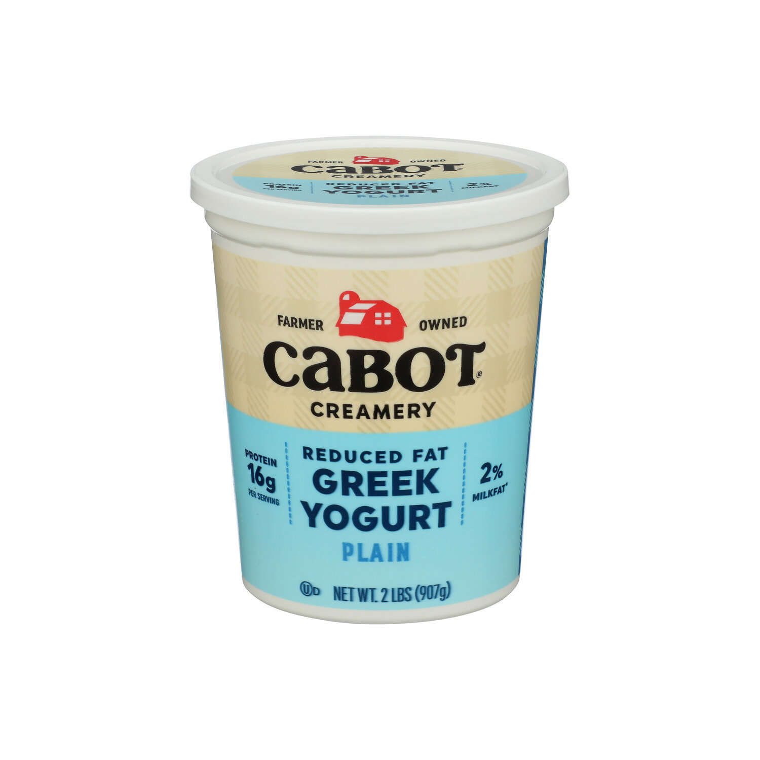 Cabot Creamery Plain Lowfat Reduced Fat Greek Yogurt - 2 Pound Image 1 of 4