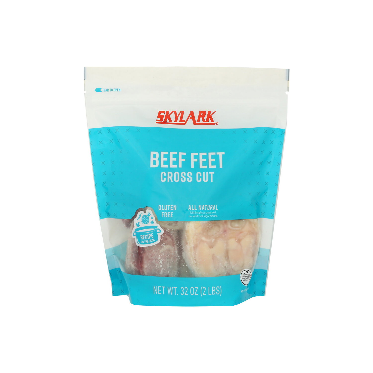 Skylark Frozen Raw Beef Feet Cross Cut - 32 Ounce Image 1 of 2