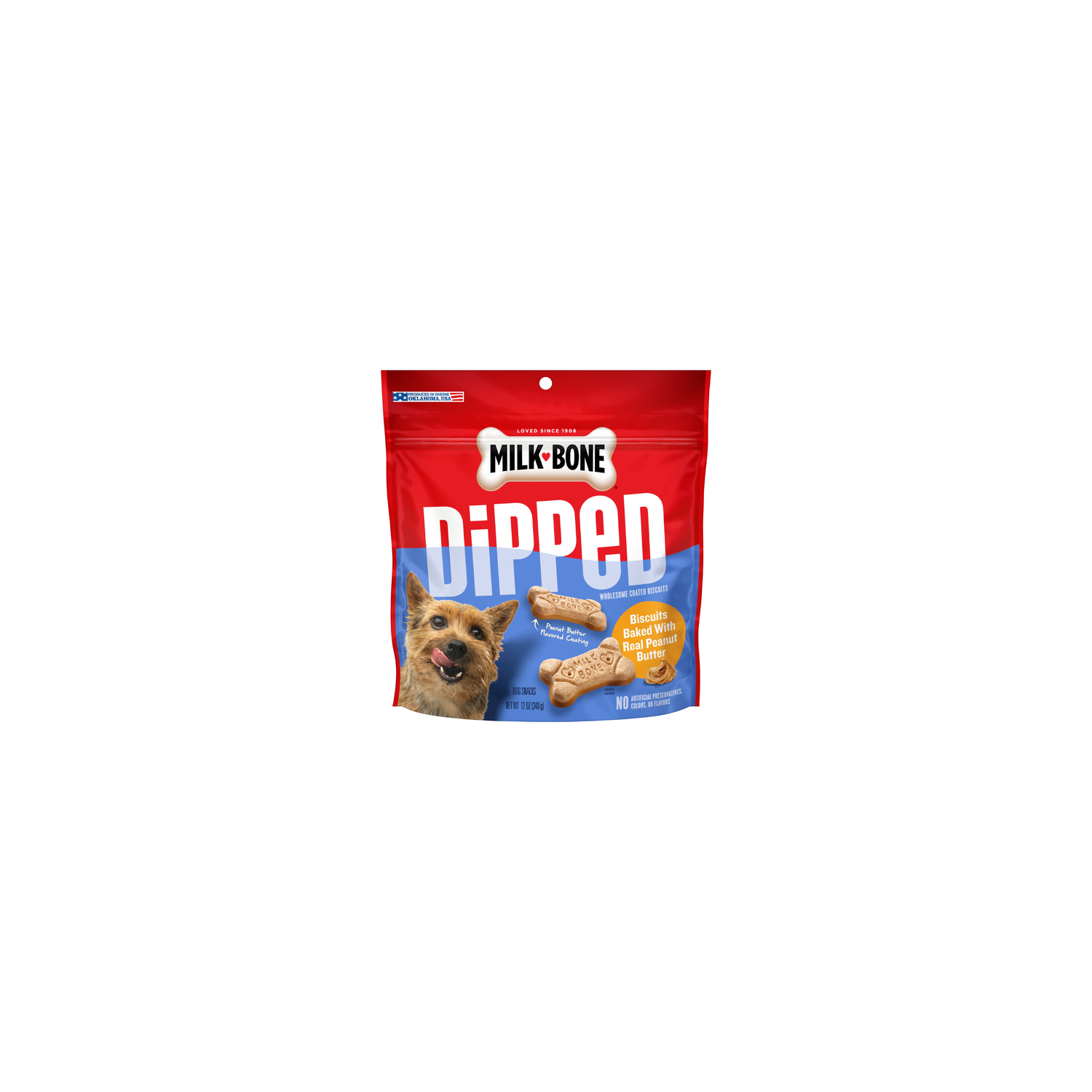 Milk-Bone Dipped Peanut Butter Dog Biscuits - 12 Ounce Image 1 of 4