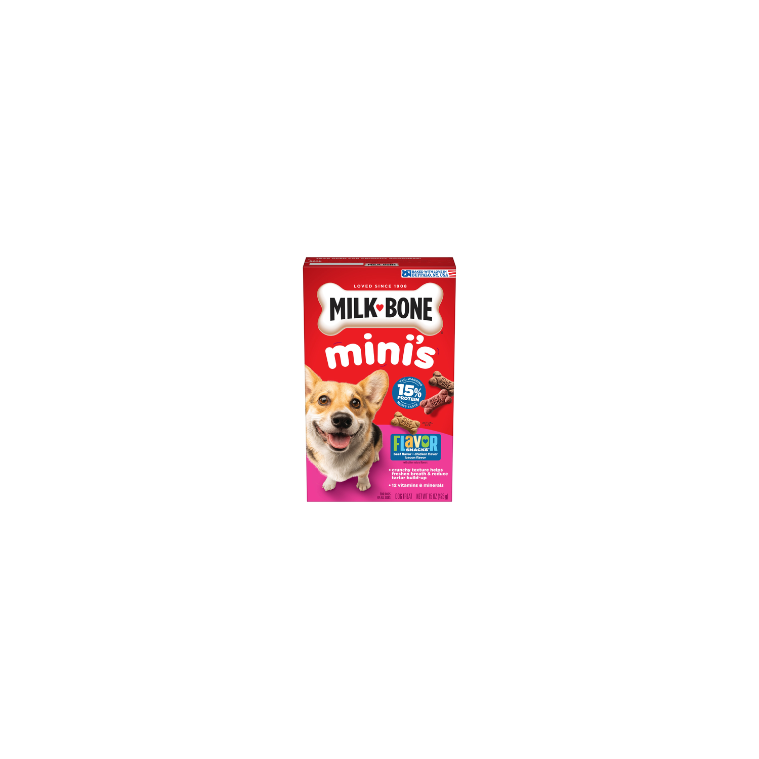 Milk-Bone Flavor Snacks Mini Biscuits Dog Treats - 15 Ounce Image 1 of 4