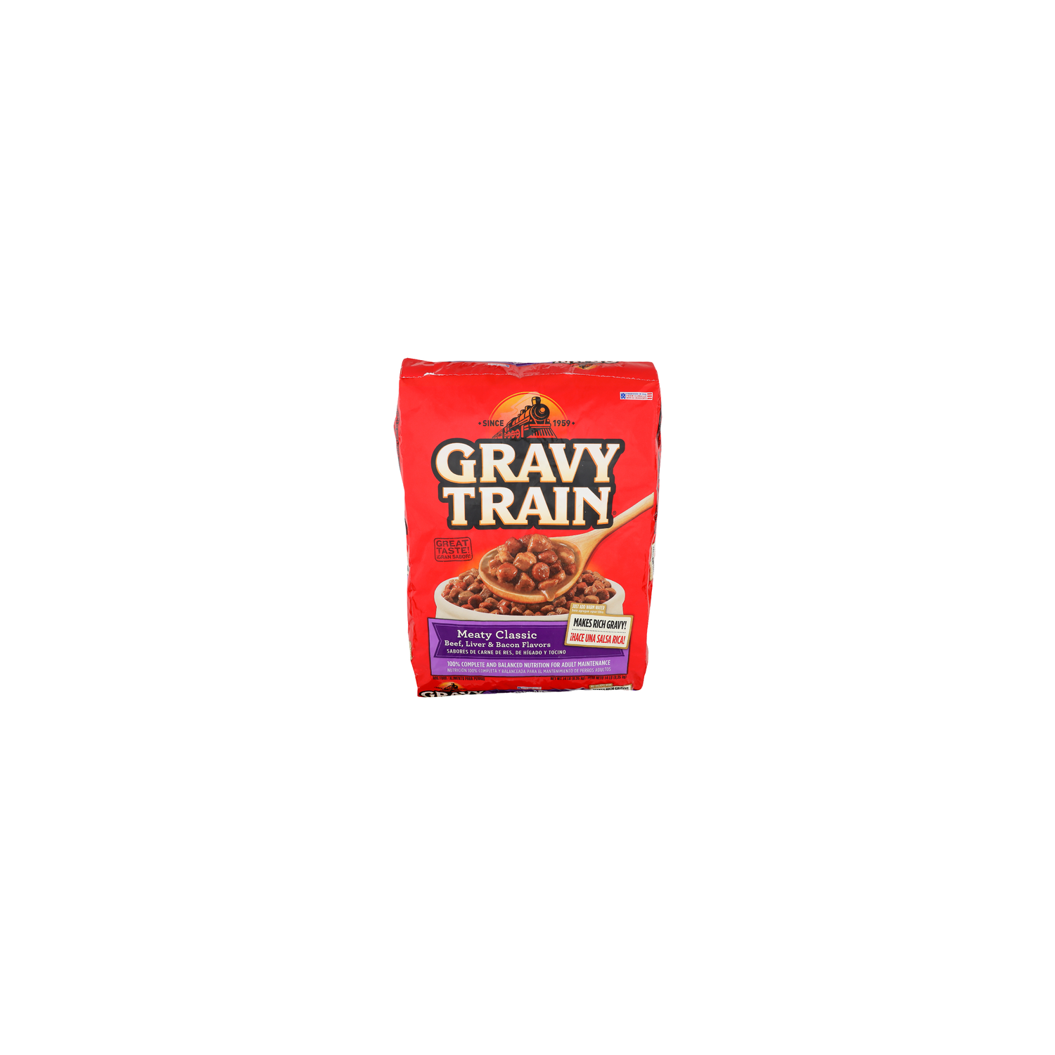 Gravy Train Meaty Classic Beef, Liver & Bacon Flavors Dog Food - 14 Pound Image 1 of 4