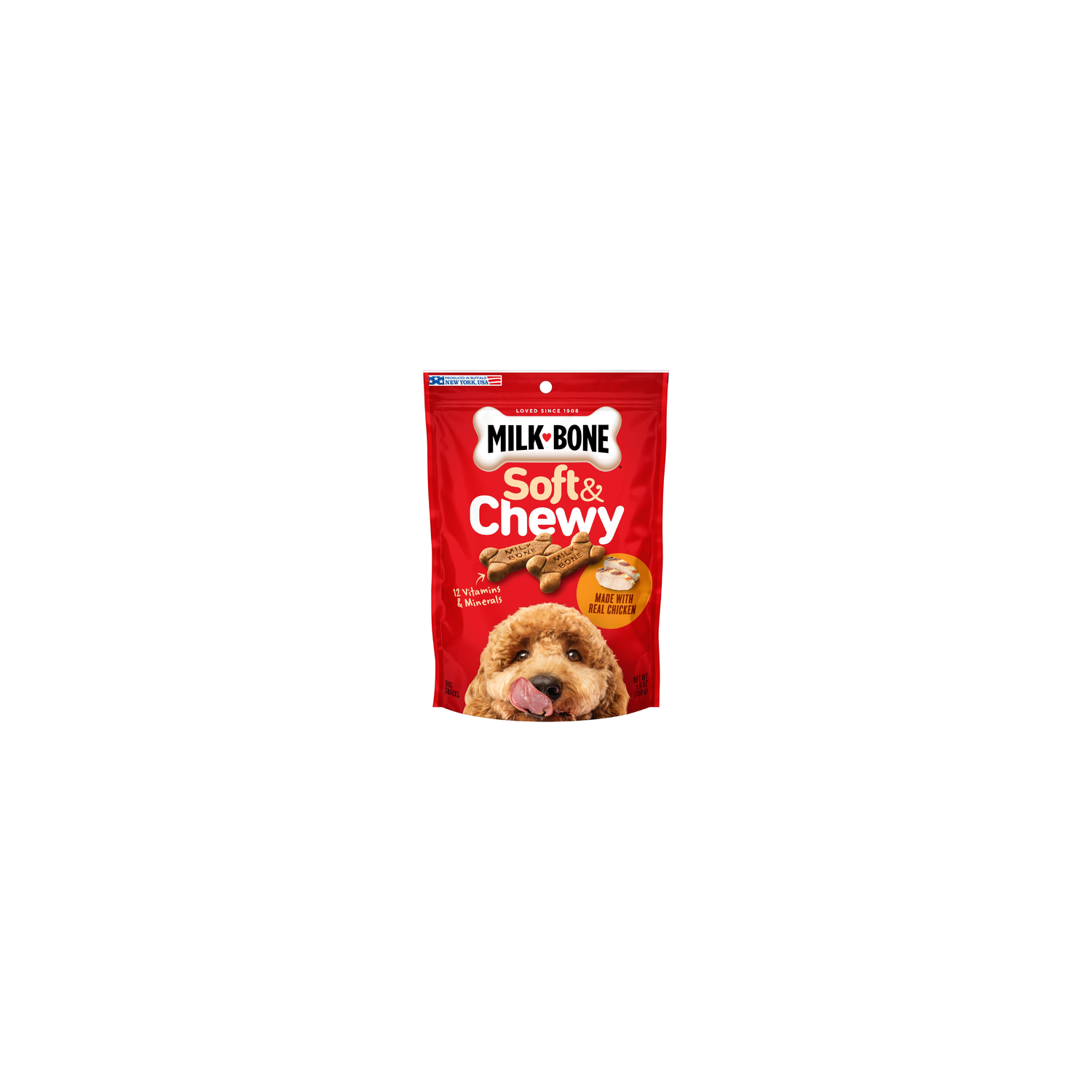 Milk-Bone Soft & Chewy Chicken Recipe Dog Snacks - 5.6 Ounce Image 1 of 4