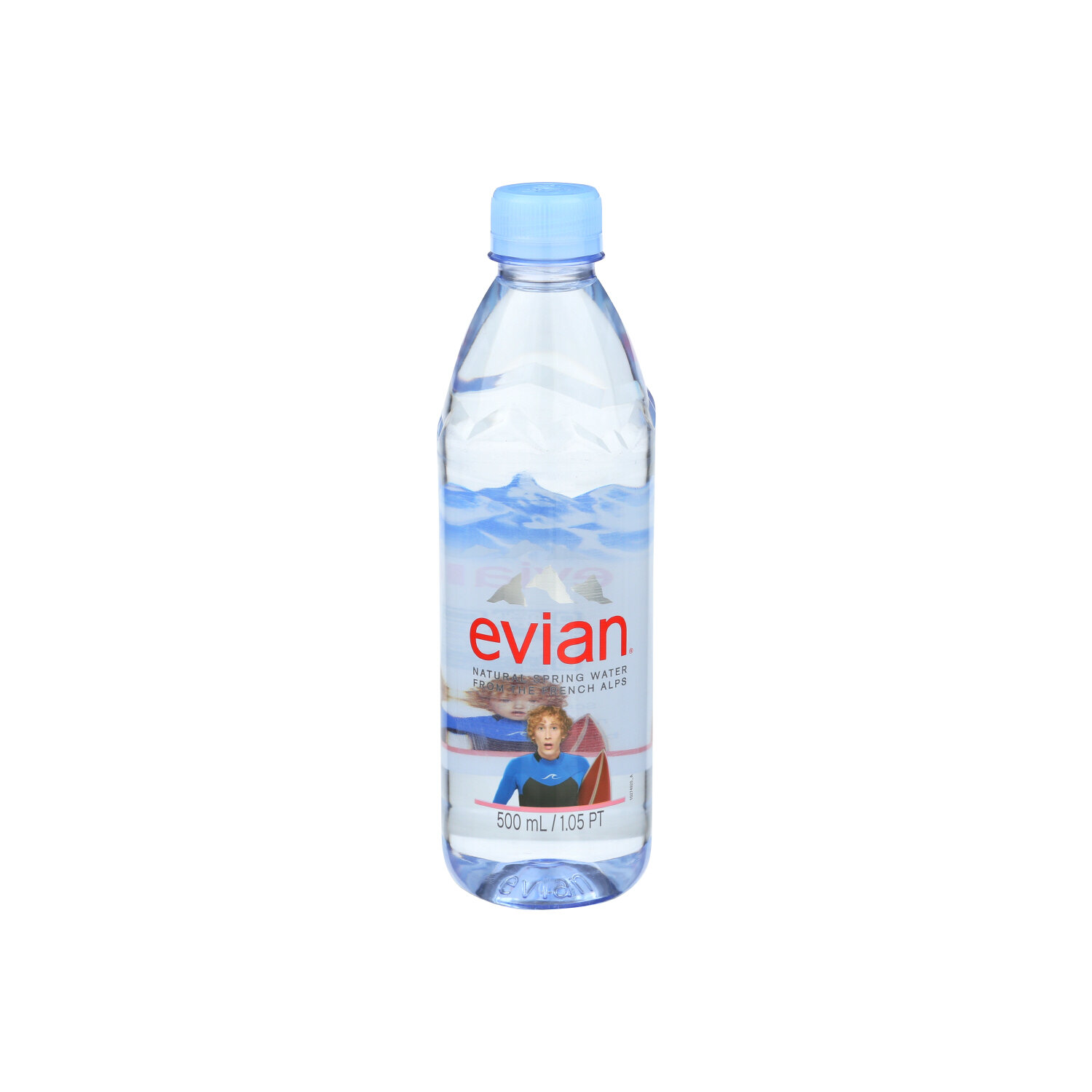 Evian Natural Spring Water Loose Pet - 0.5 Liter Image 1 of 2