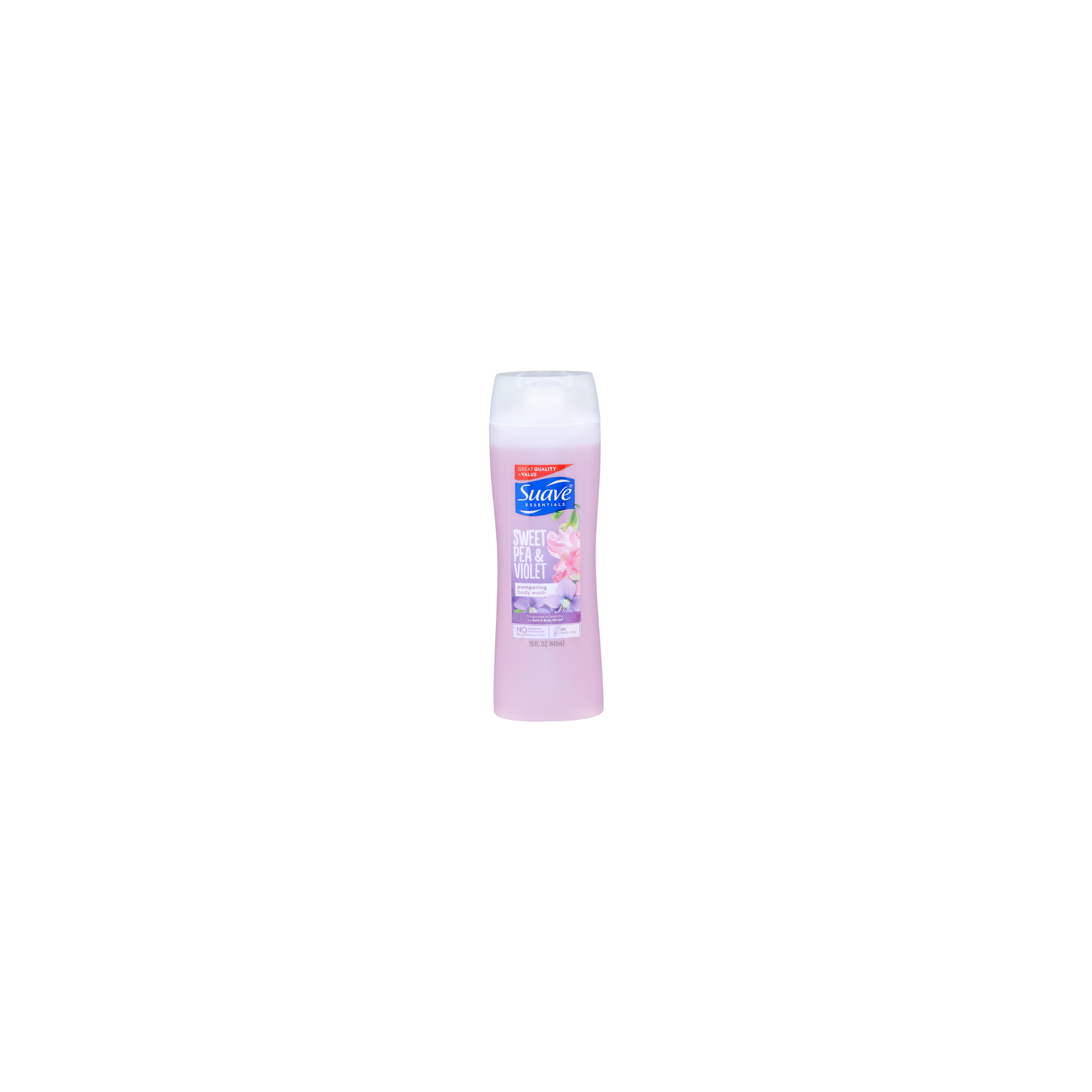 Suave Essentials Sweet Pea & Violet Pampering Body Wash - 15 Fluid Ounce Image 1 of 3