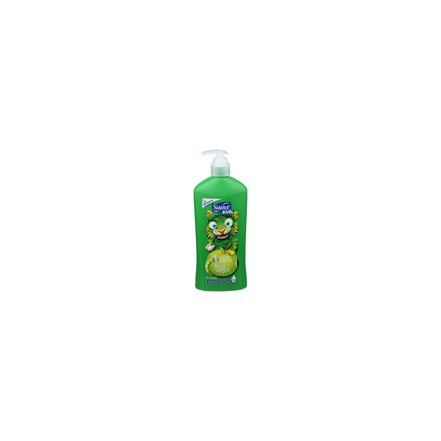 Suave Kids Silly Apple Tear Free 3 In 1 Shampoo + Conditioner + Body Wash - 18 Fluid Ounce Image 1 of 3