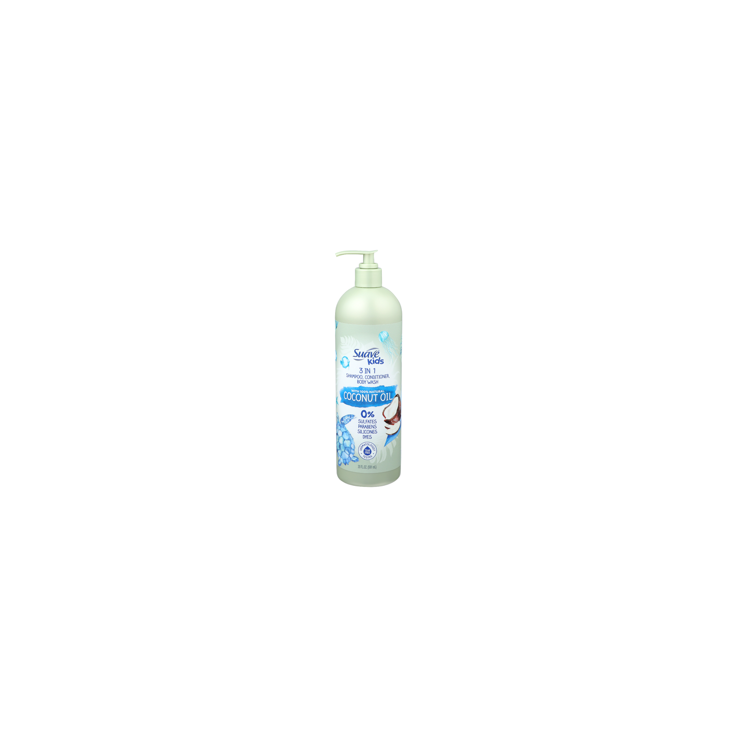 Suave Kids 3 In 1 Shampoo, Conditioner, Body Wash - 20 Fluid Ounce Image 1 of 3