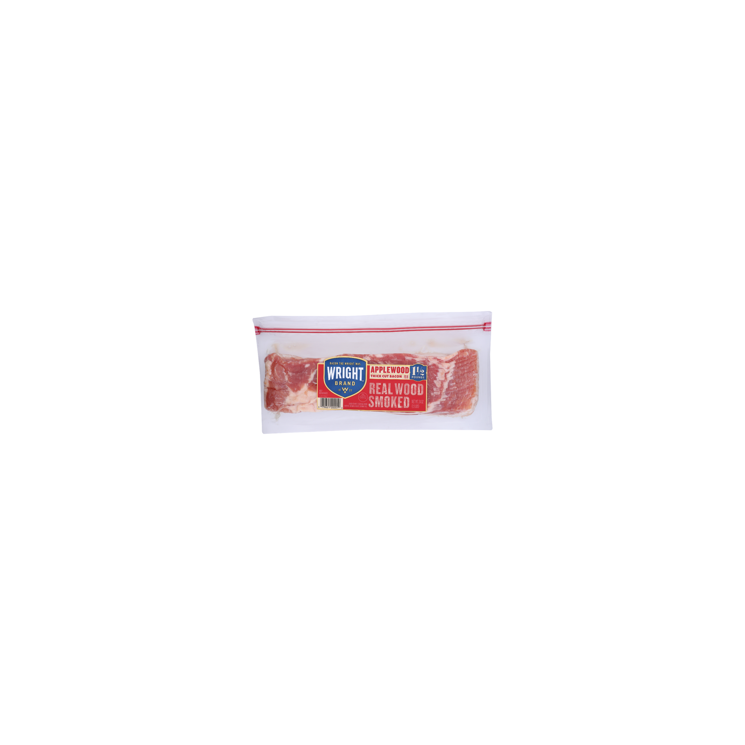 Wright Brand Applewood Thick Cut Bacon - 24 Ounce Image 1 of 4