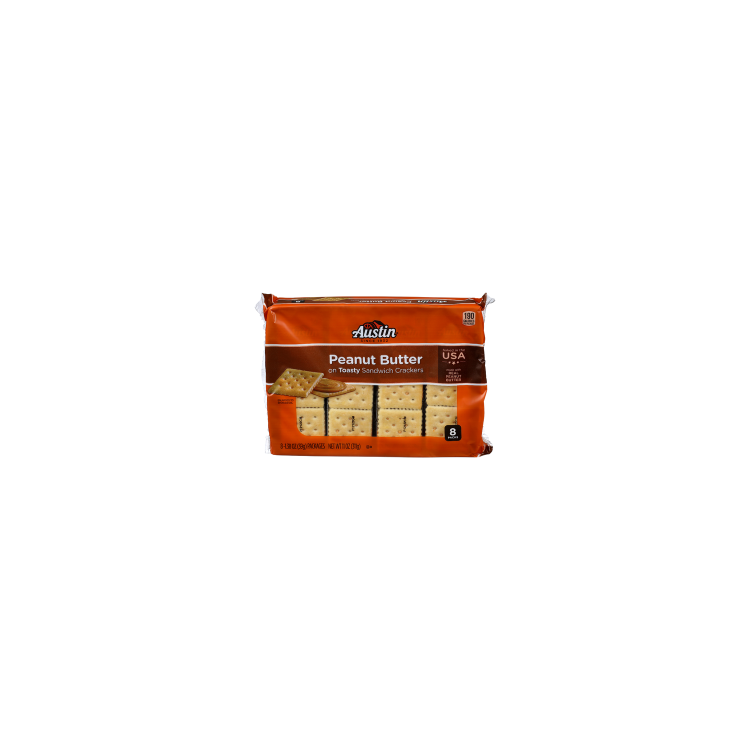 Austin Peanut Butter Toasty Sandwich Crackers - 1.375 Ounce - 8 Count Image 1 of 4