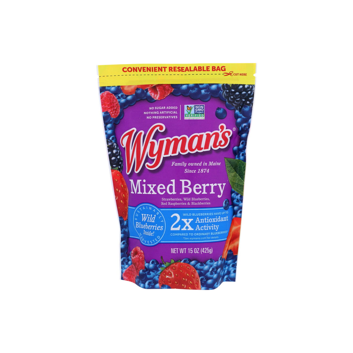 WYMAN's Frozen Fruit Mixed Berries - 15 Ounce - Brookshire's