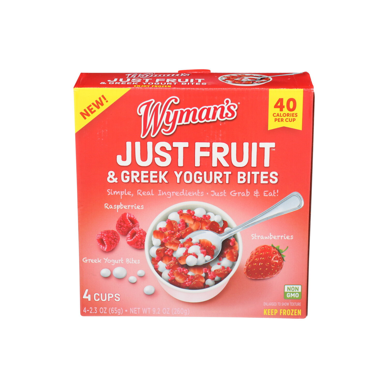 WYMAN's Just Fruit & Greek Yogurt Bites Raspberry & Strawberry