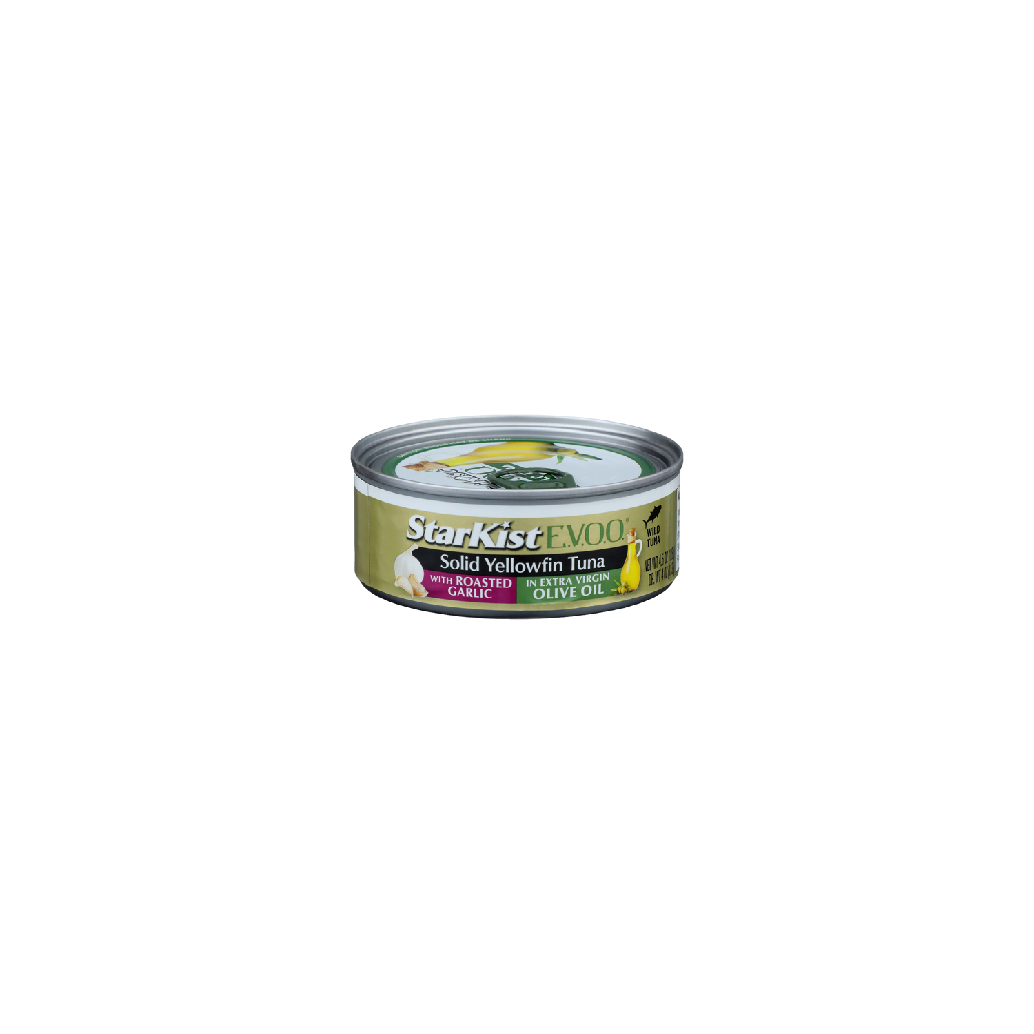 Starkist Solid Yellowfin Tuna With Roasted Garlic In Extra Virgin Olive Oil - 4.5 Ounce Image 1 of 4