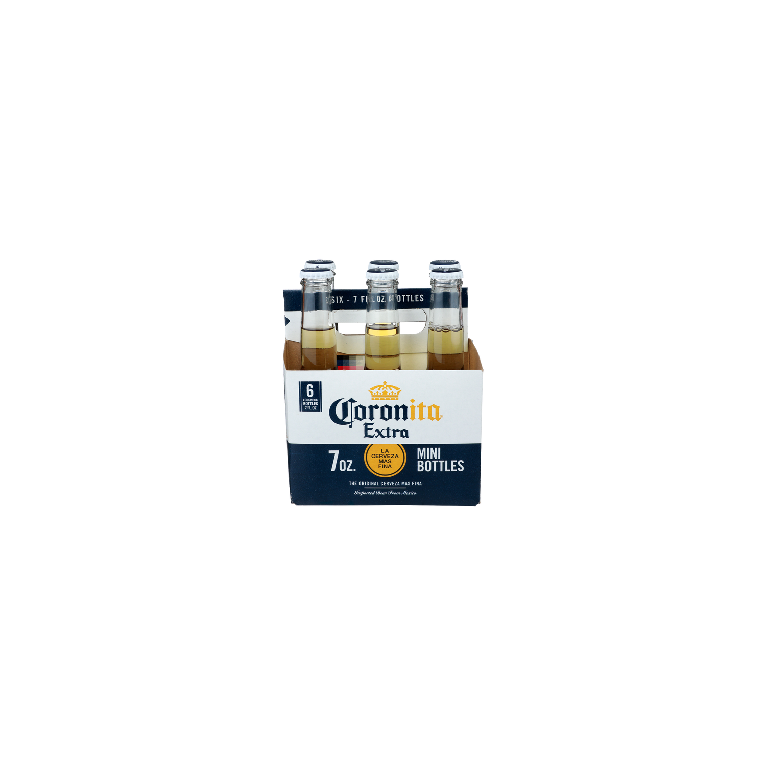 Coronita Extra Mini Bottles La Cerveza Mas Fina - 7 Fluid Ounce - 6 Count Image 1 of 3