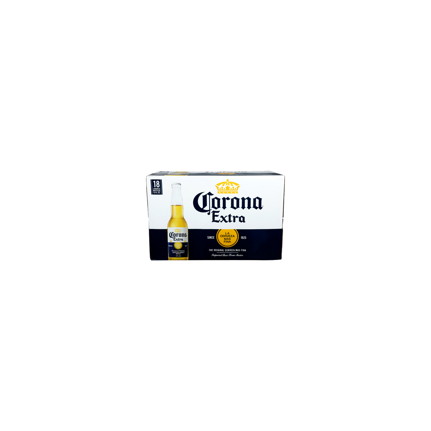 Corona Extra The Original Cerveza Mas Fina - 12 Fluid Ounce - 18 Count Image 1 of 3